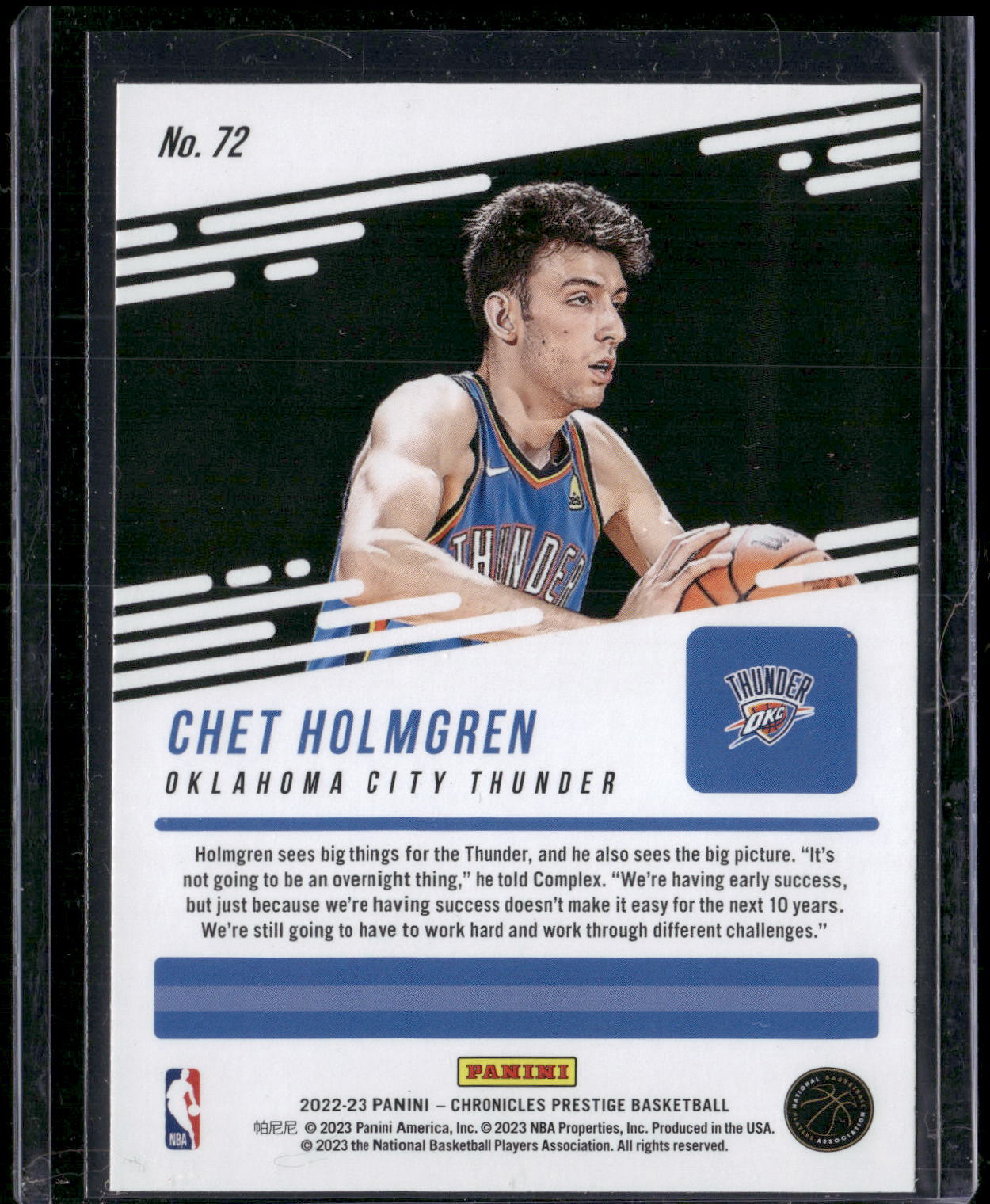 2022-23 Panini Chronicles #72 Chet Holmgren