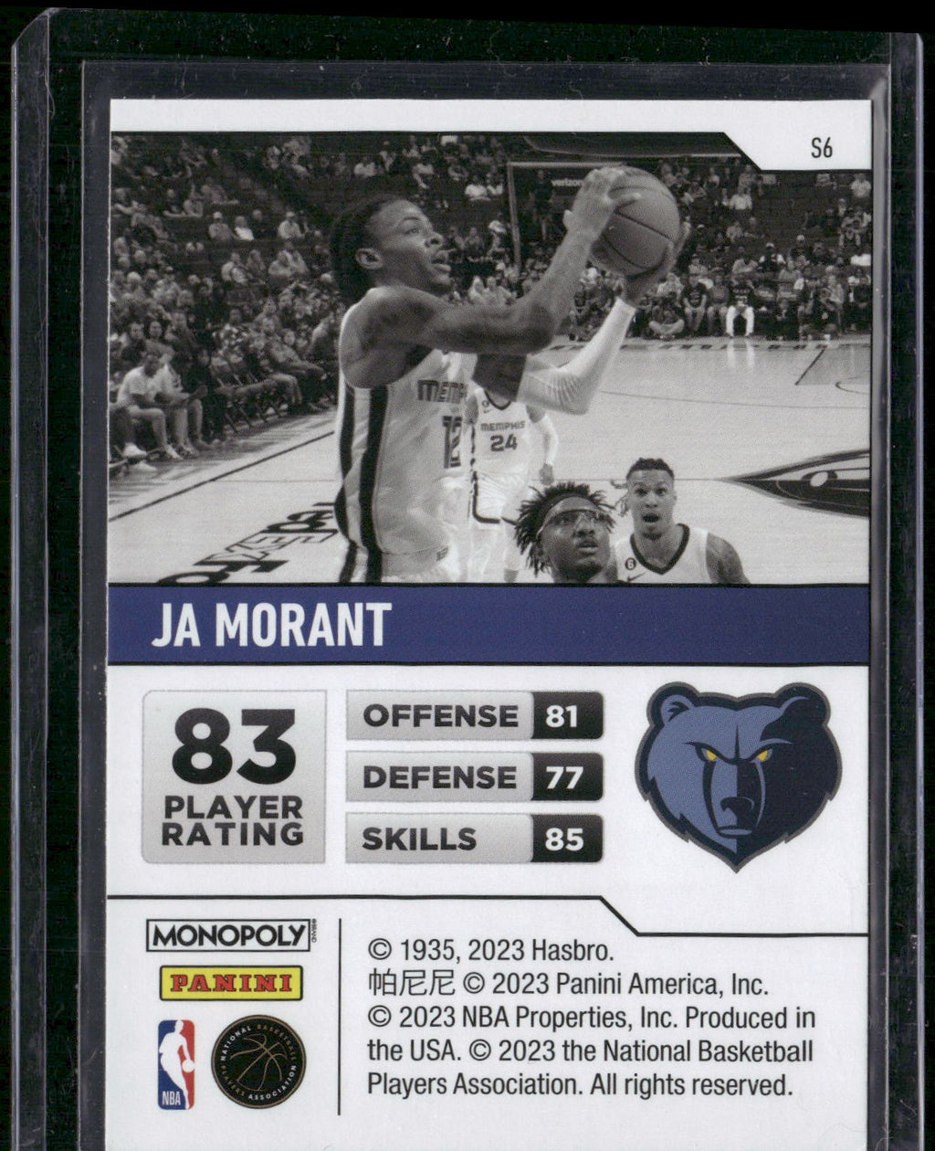 2022-23 Panini Prizm Monopoly #S6 Ja Morant Starter Deck