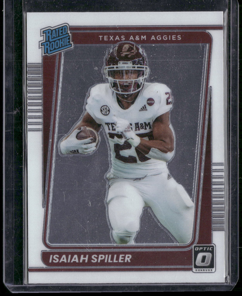2022 Panini Chronicles Draft Picks #18 Isaiah Spiller Donruss Optic Rated Rookie