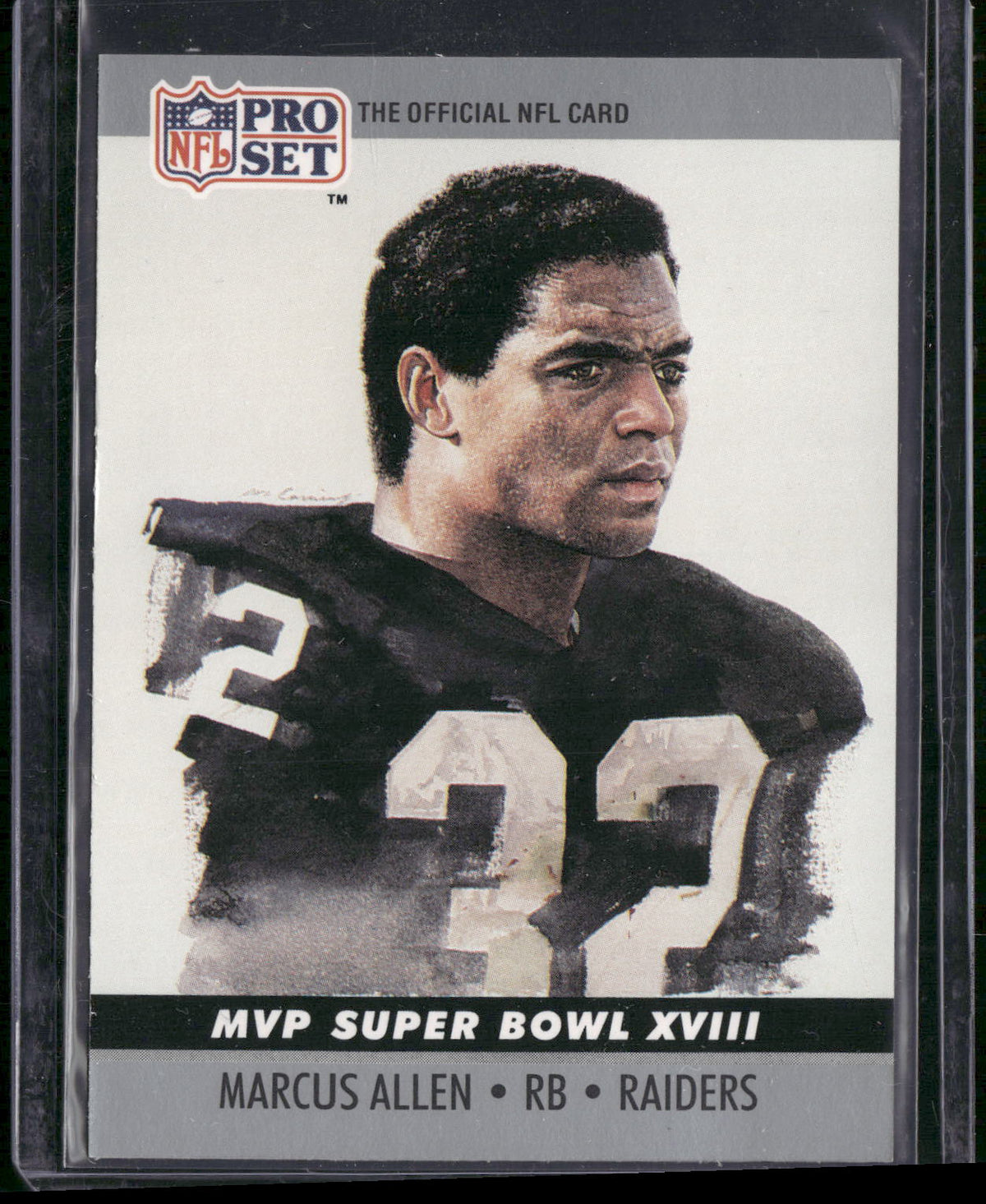 1990 Pro Set #18 Marcus Allen Super Bowl MVP Collectibles