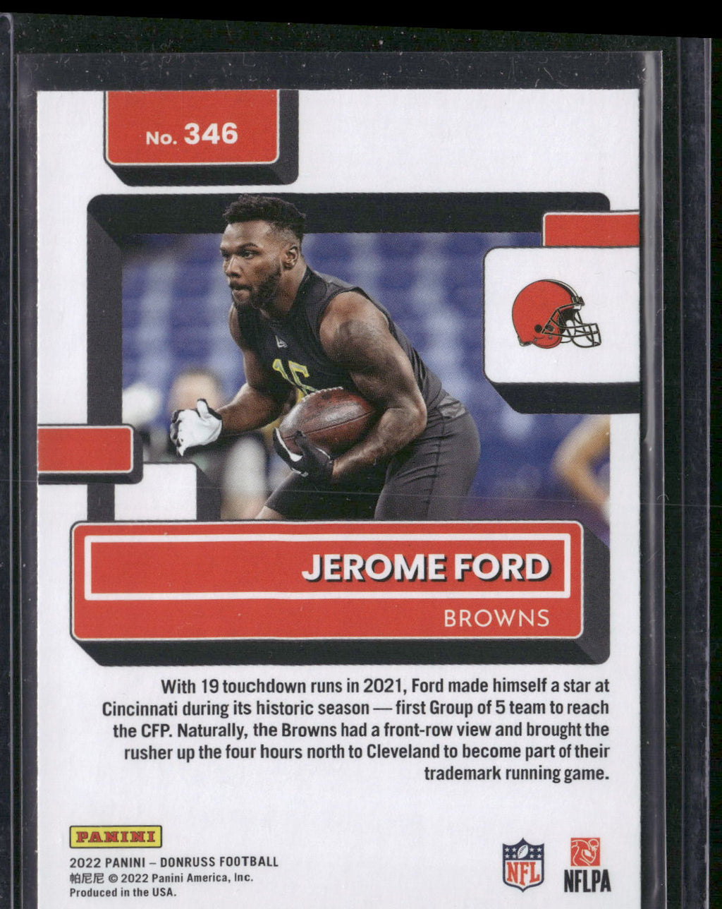 2022 Donruss #346 Jerome Ford
