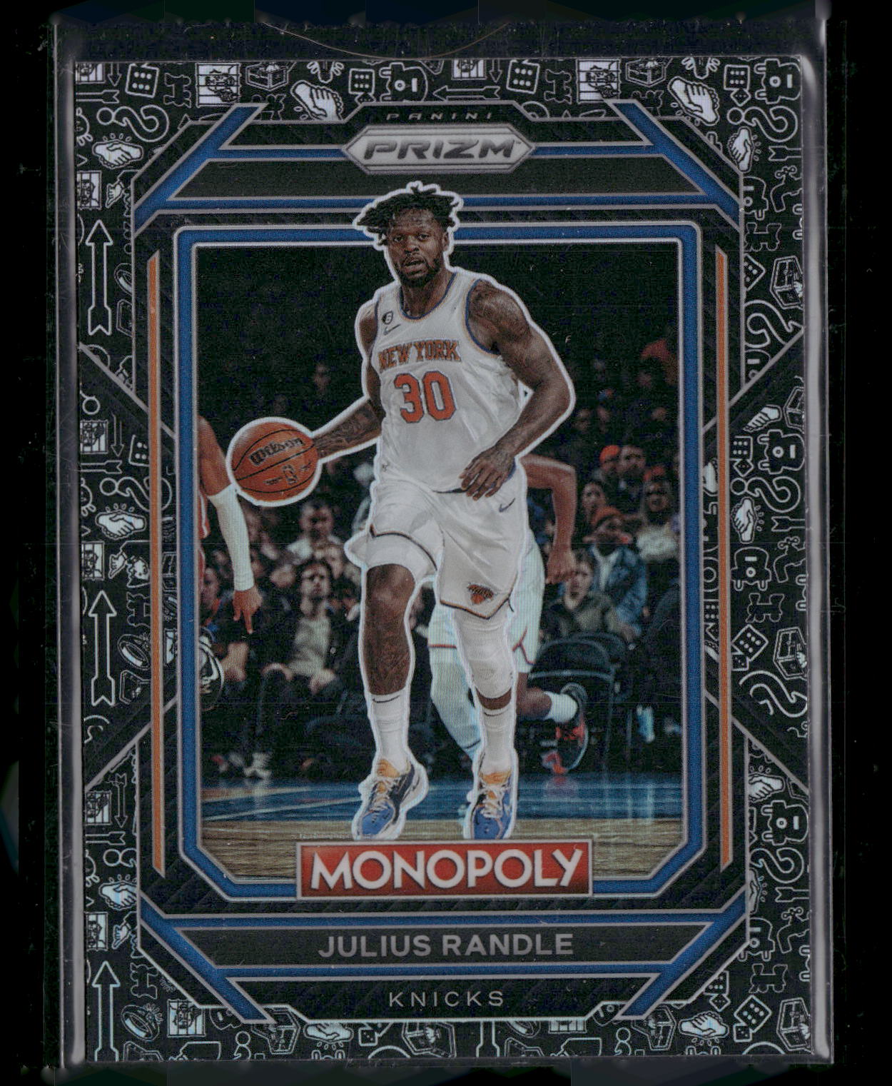 2022-23 Panini Prizm Monopoly #58 Julius Randle Monopoly Black Classic Icons