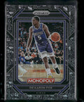 2022-23 Panini Prizm Monopoly #76 De'Aaron Fox Monopoly Black Classic Icons