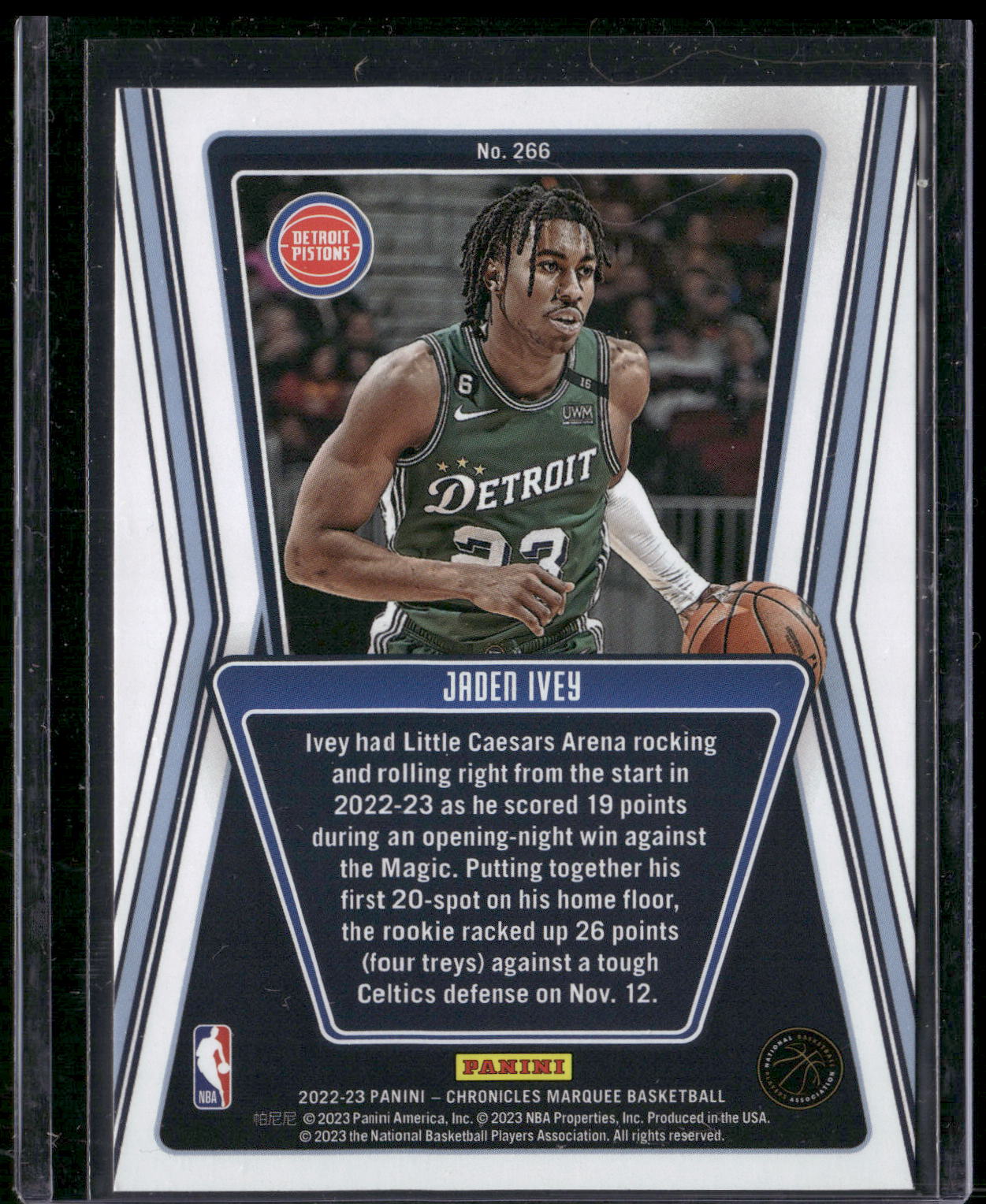 2022-23 Panini Chronicles #266 Jaden Ivey