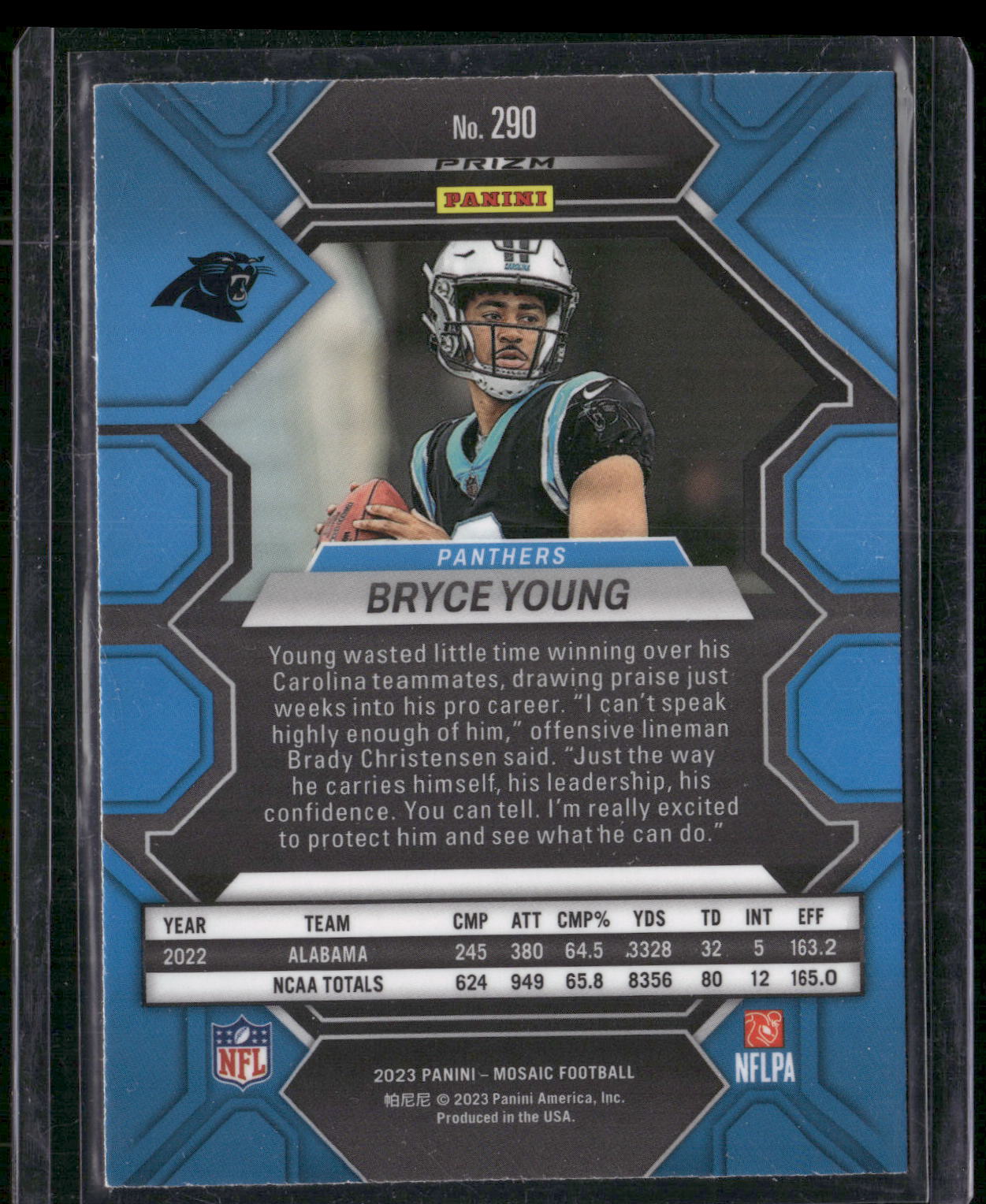 2023 Panini Mosaic #290 Bryce Young