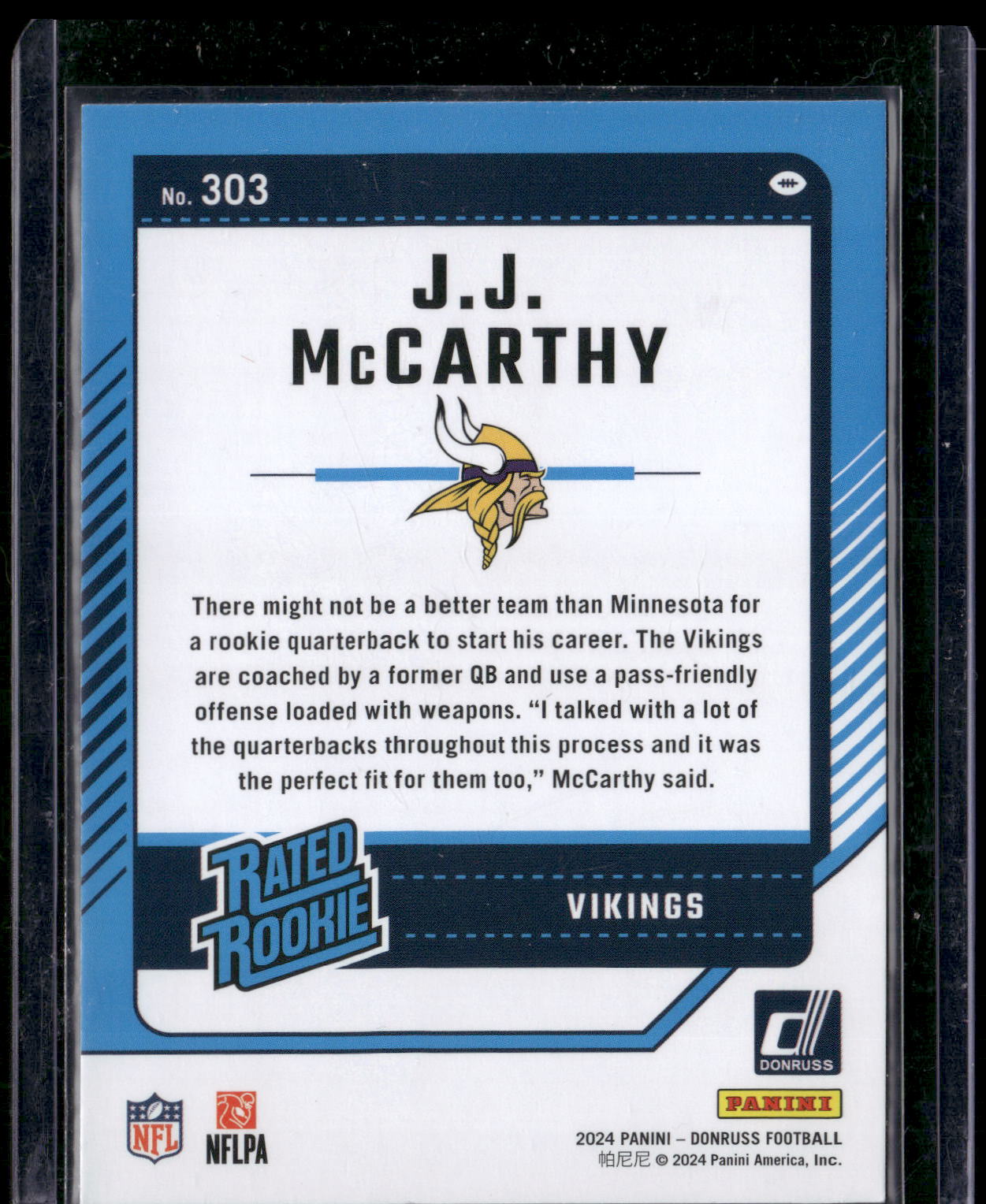 2024 Donruss #303 J.J. McCarthy