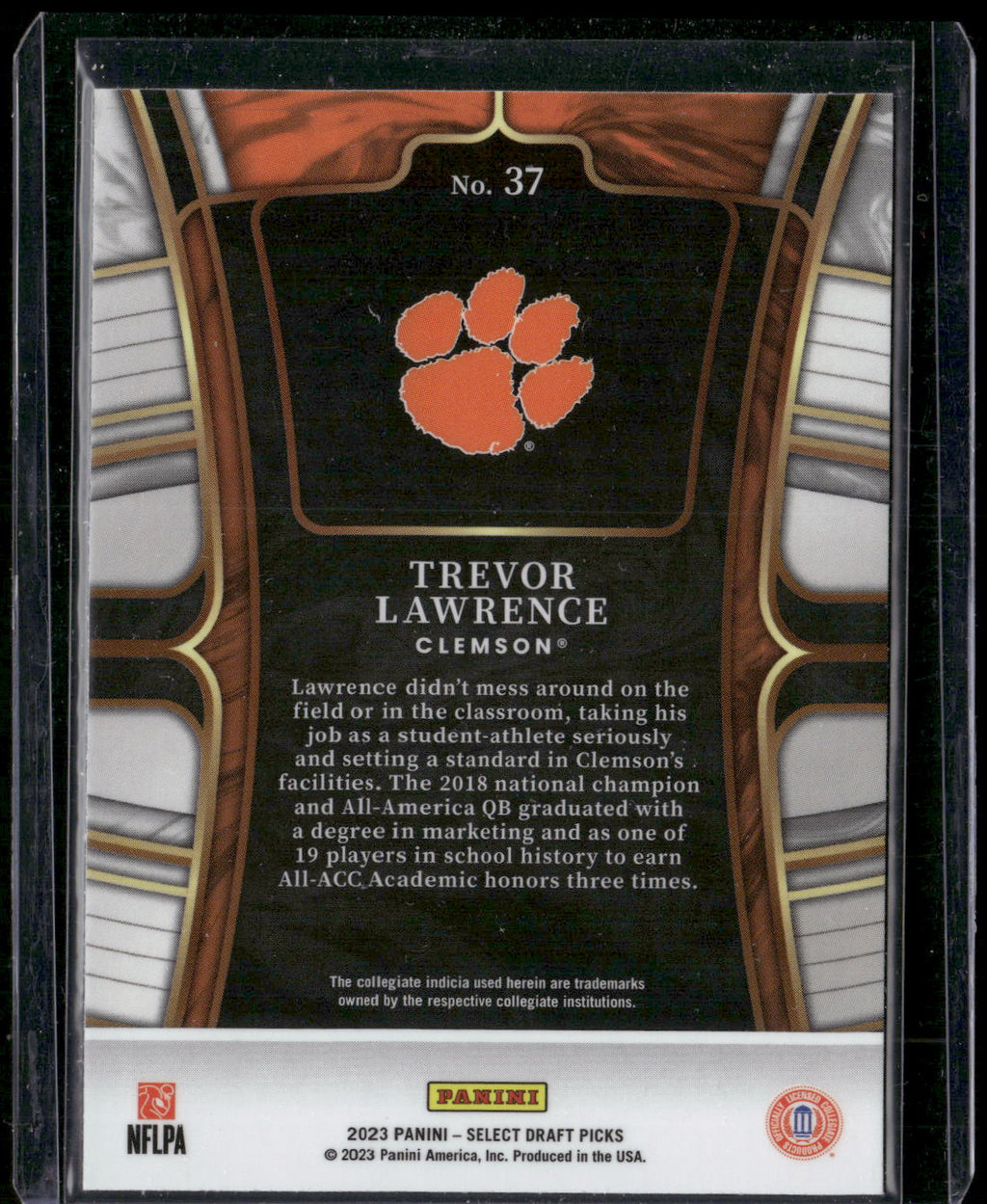 2023 Panini Select Draft Picks #37 Trevor Lawrence