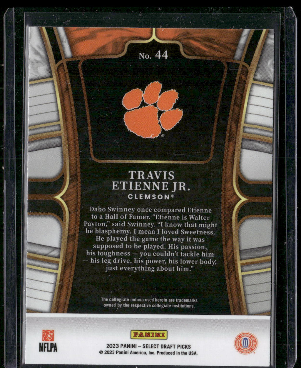 2023 Panini Select Draft Picks #44 Travis Etienne Jr.