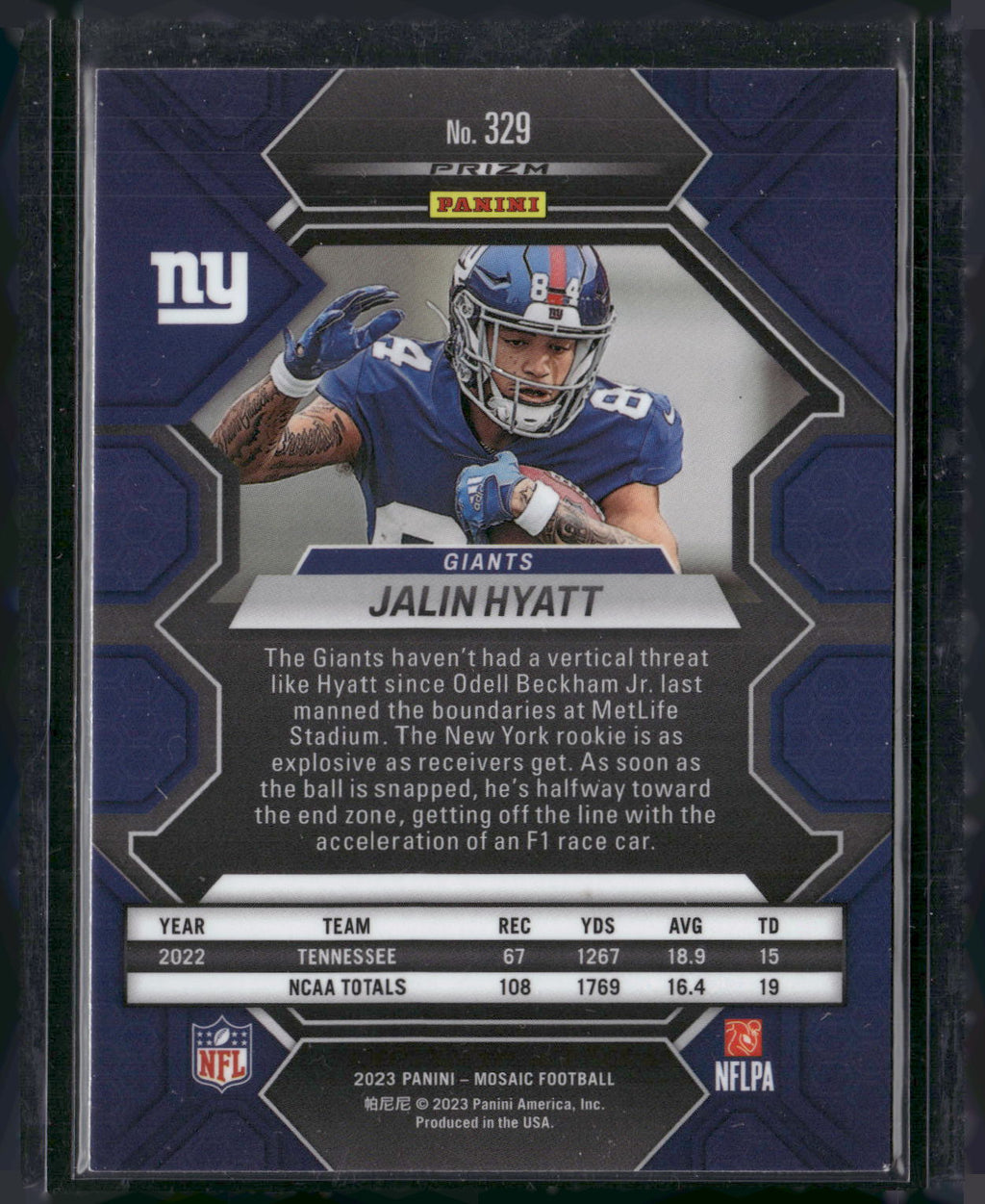 2023 Panini Mosaic #329 Jalin Hyatt Mosaic