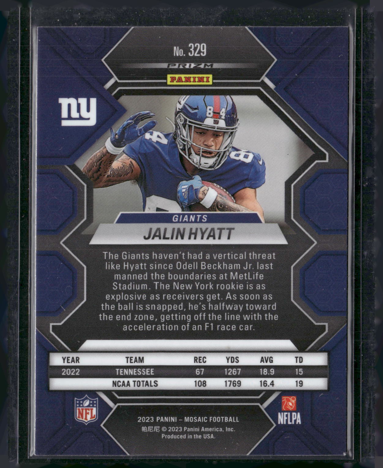 2023 Panini Mosaic #329 Jalin Hyatt Mosaic
