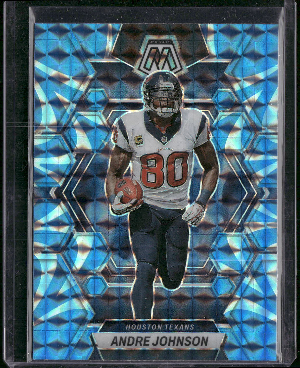 2023 Panini Mosaic #92 Andre Johnson Reactive Blue Mosaic