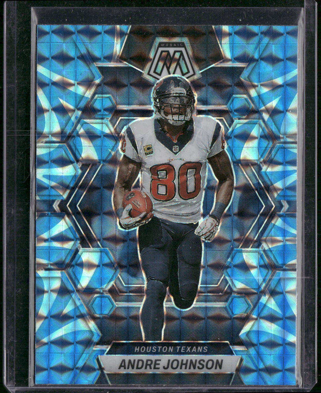 2023 Panini Mosaic #92 Andre Johnson Reactive Blue Mosaic