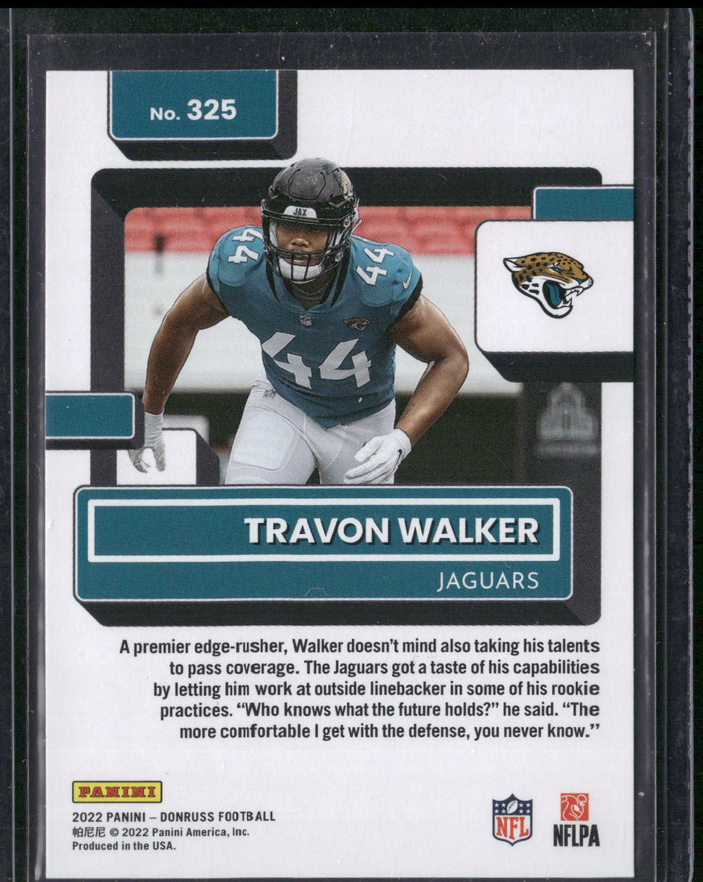 2022 Donruss #325 Travon Walker