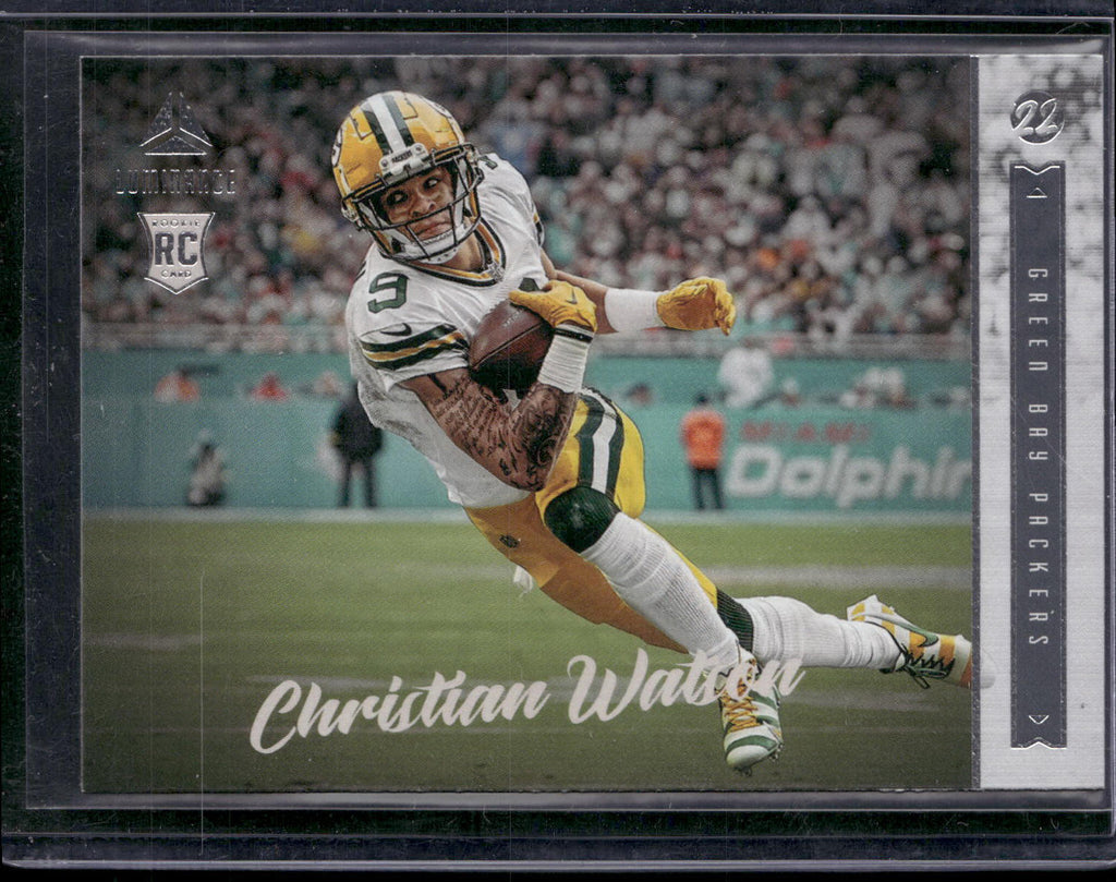 2022 Panini Chronicles #222 Christian Watson Luminance Update Rookies