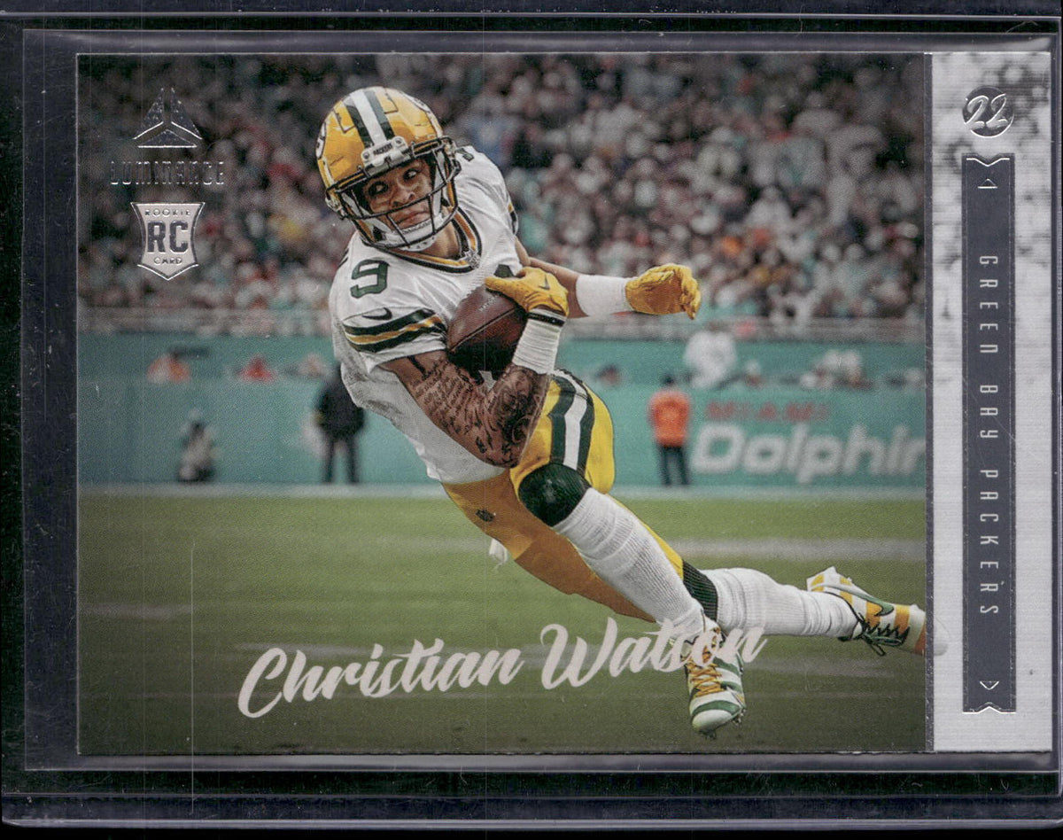 2022 Panini Chronicles #222 Christian Watson Luminance Update Rookies