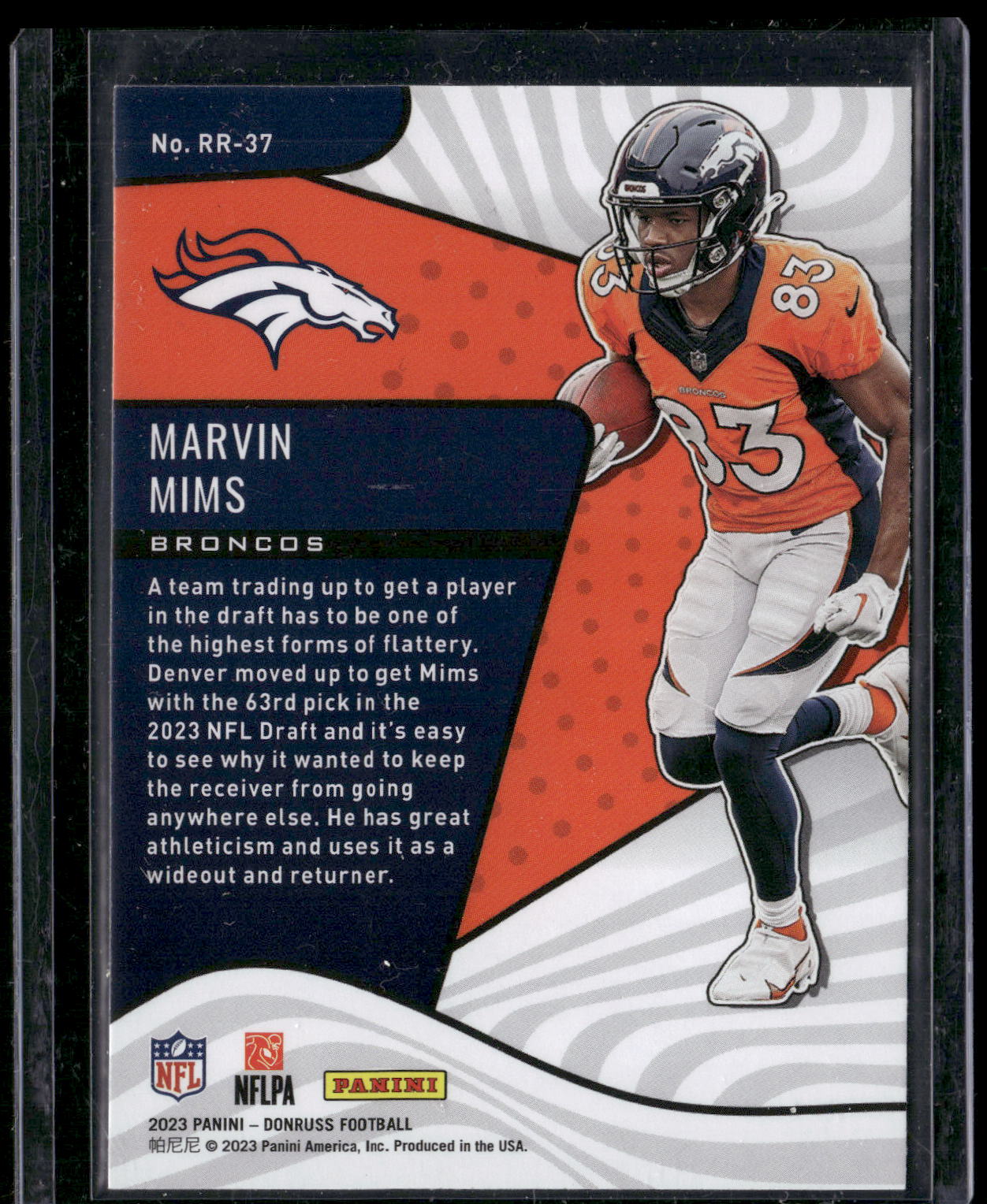 2023 Donruss #RR-37 Marvin Mims Rookie Revolution