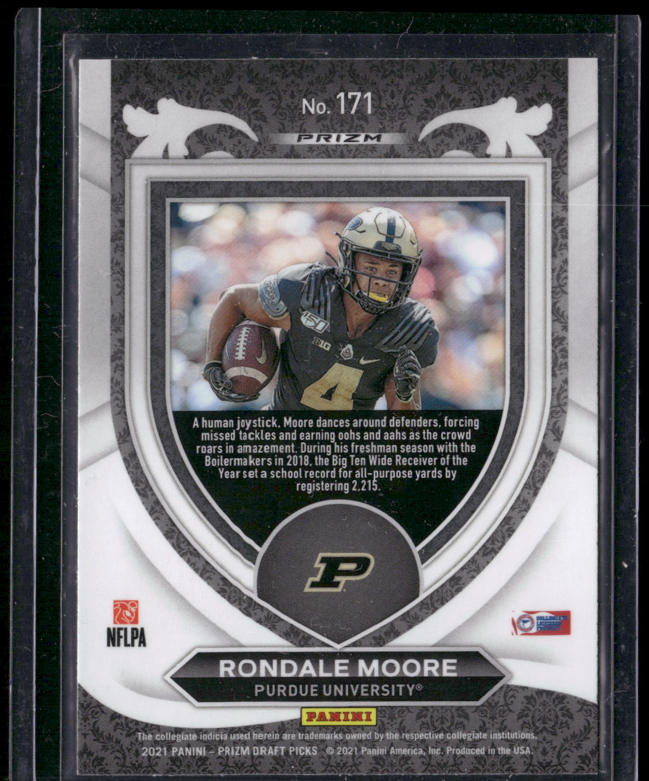 2021 Panini Prizm Draft Picks Collegiate #171 Rondale Moore Green