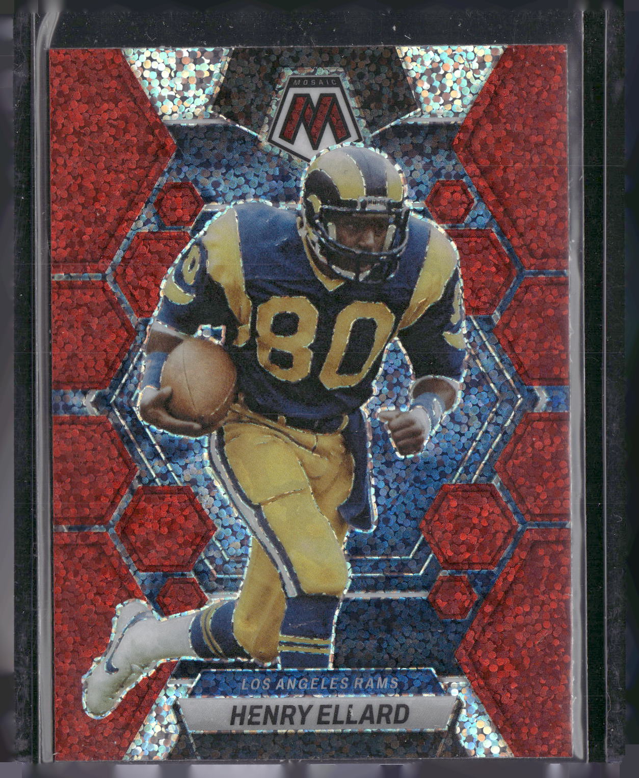 2023 Panini Mosaic #141 Henry Ellard Red Sparkle