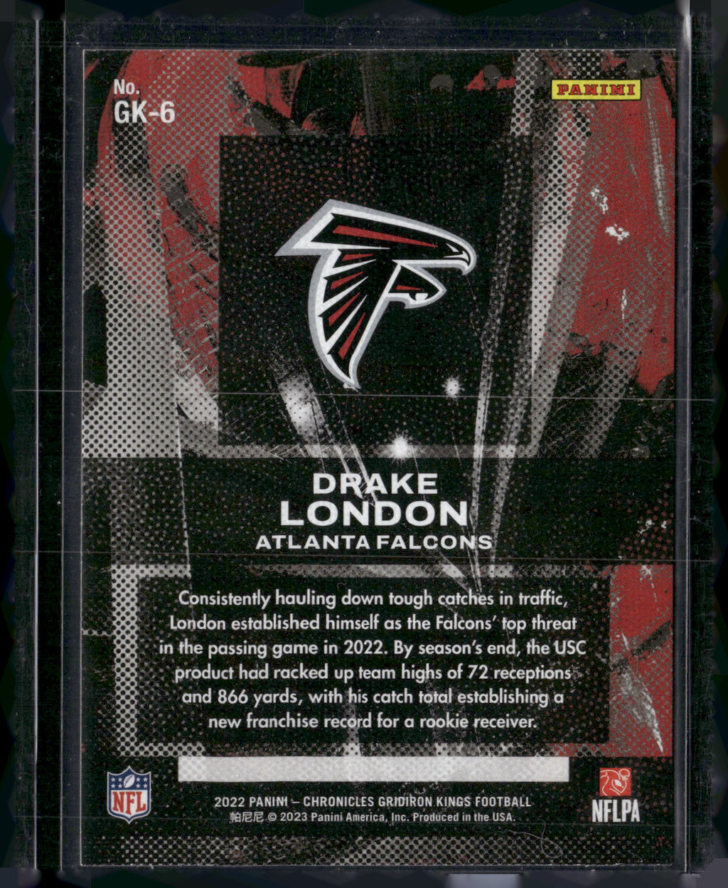 2022 Panini Chronicles #GK-6 Drake London Gridiron Kings