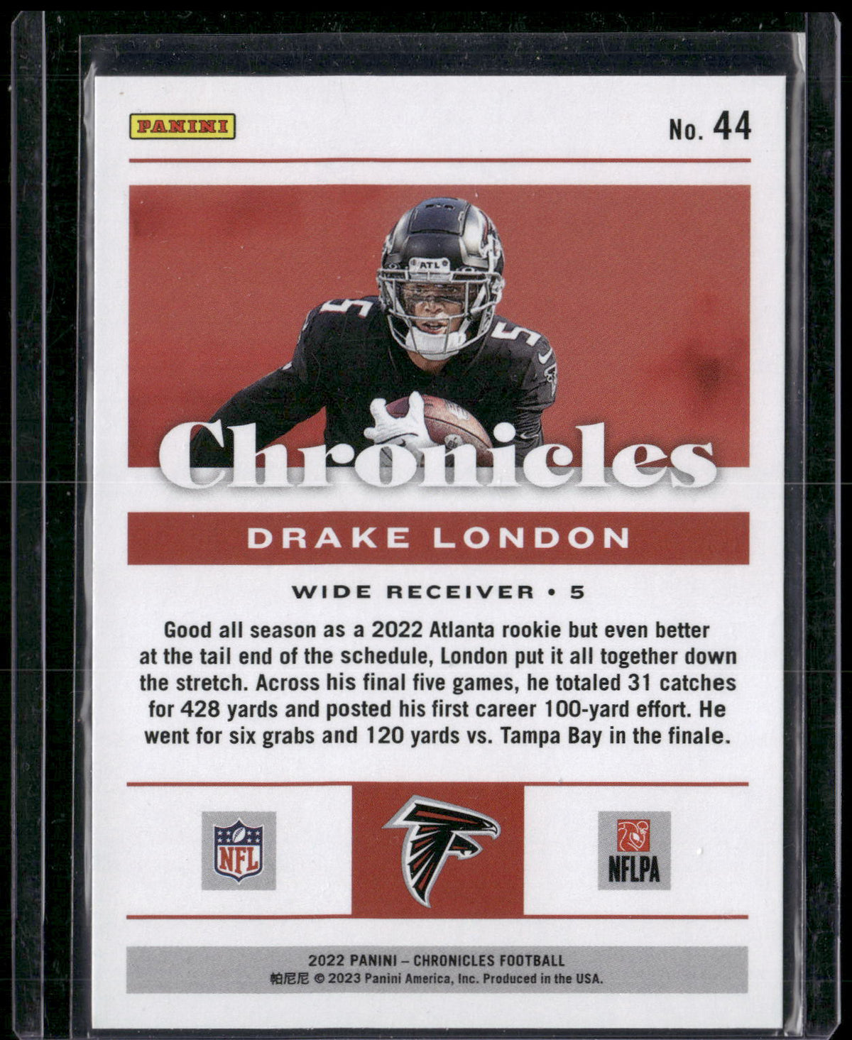 2022 Panini Chronicles #44 Drake London