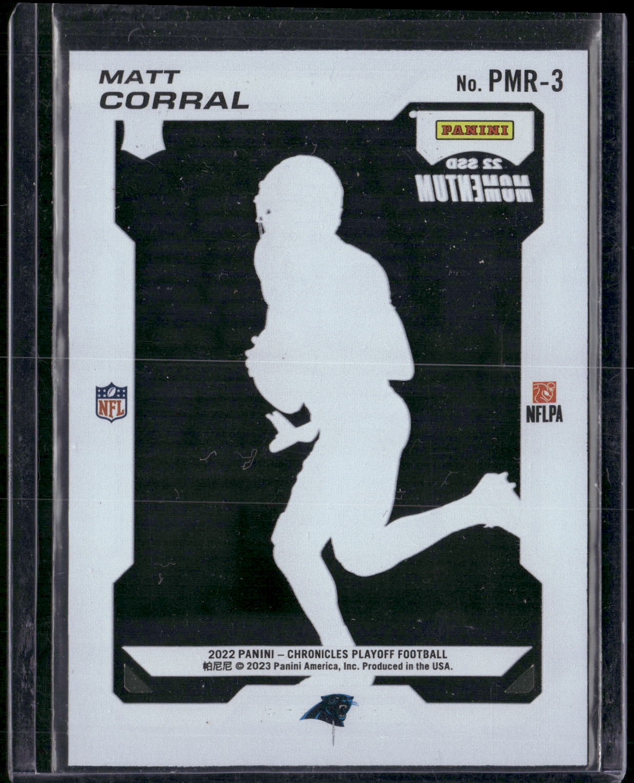 2022 Panini Chronicles #PMR-3 Matt Corral Playoff Momentum Rookies