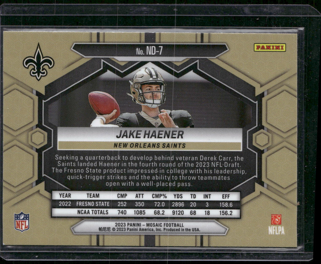 2023 Panini Mosaic #ND-7 Jake Haener