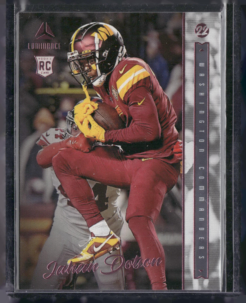 2022 Panini Chronicles #205 Jahan Dotson Luminance Update Rookies Pink