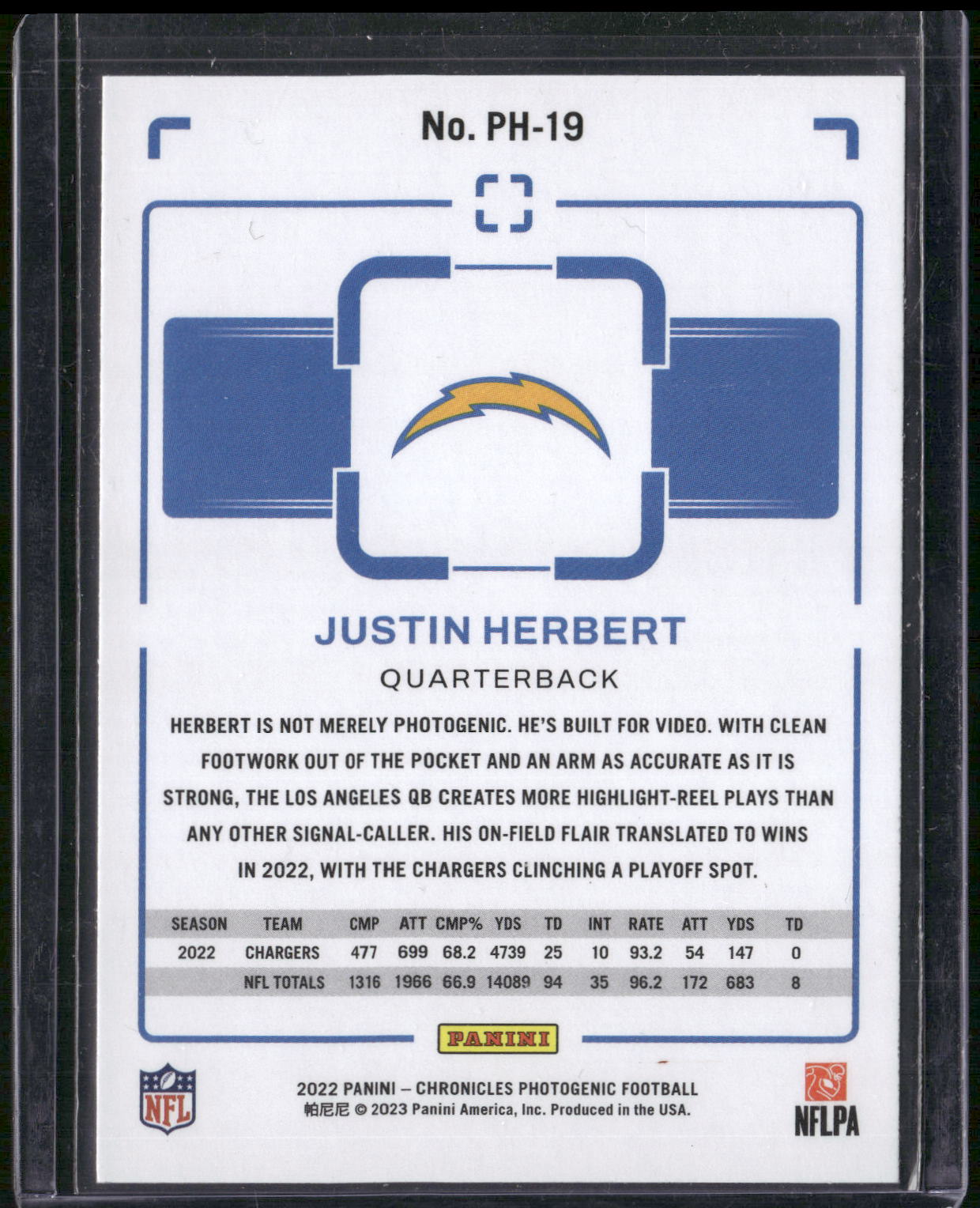 2022 Panini Chronicles #PH-19 Justin Herbert Photogenic