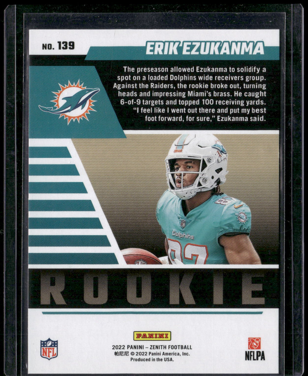 2022 Zenith #139 Erik Ezukanma