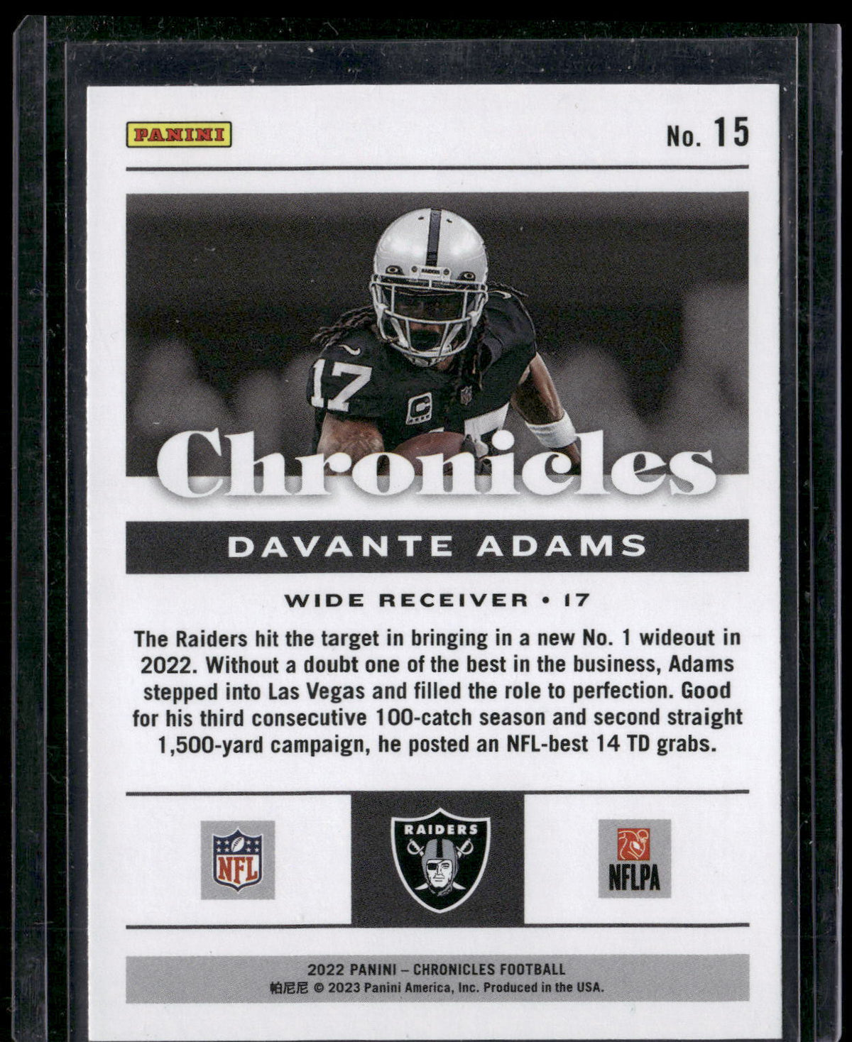2022 Panini Chronicles #15 Davante Adams Pink