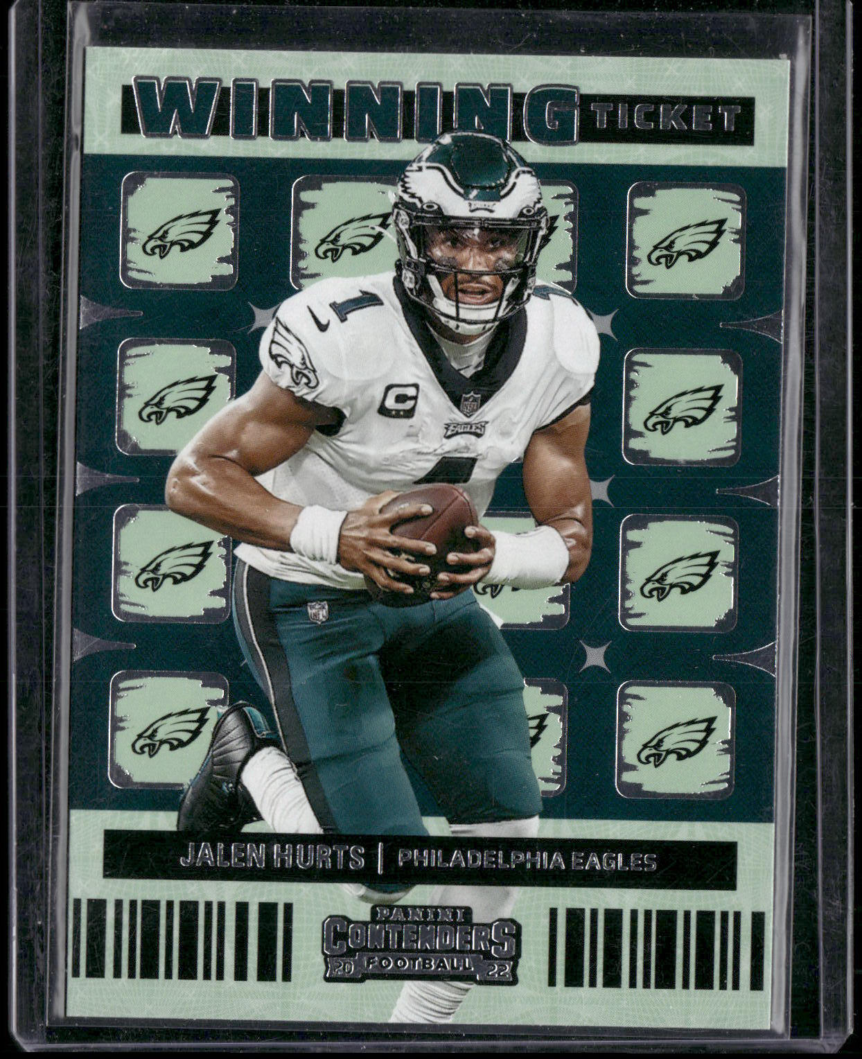 2022 Panini Contenders #WT-JHU Jalen Hurts Winning Ticket