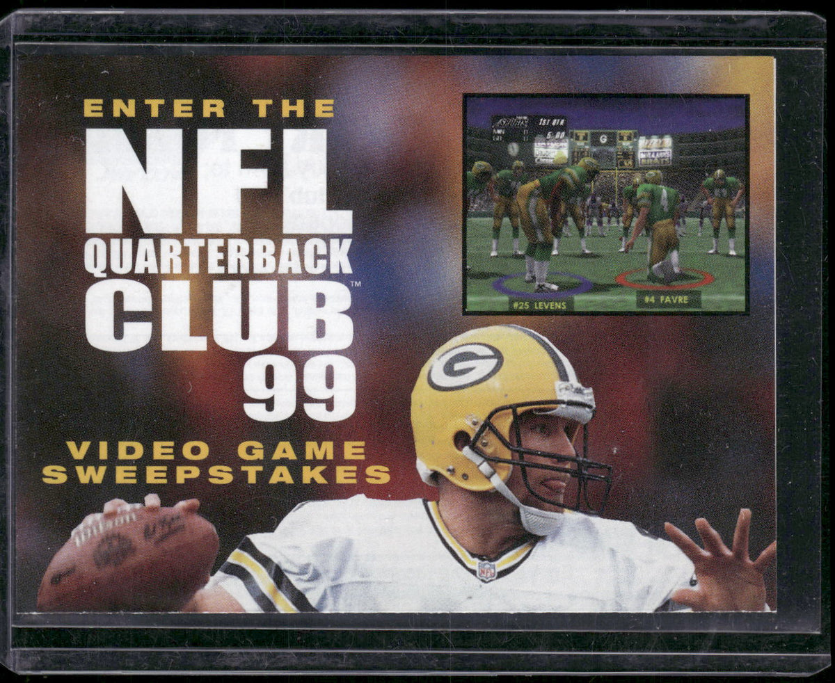 Brett Favre - NFL Quaterback Club 99 game for N64 Paper Promo Flyer