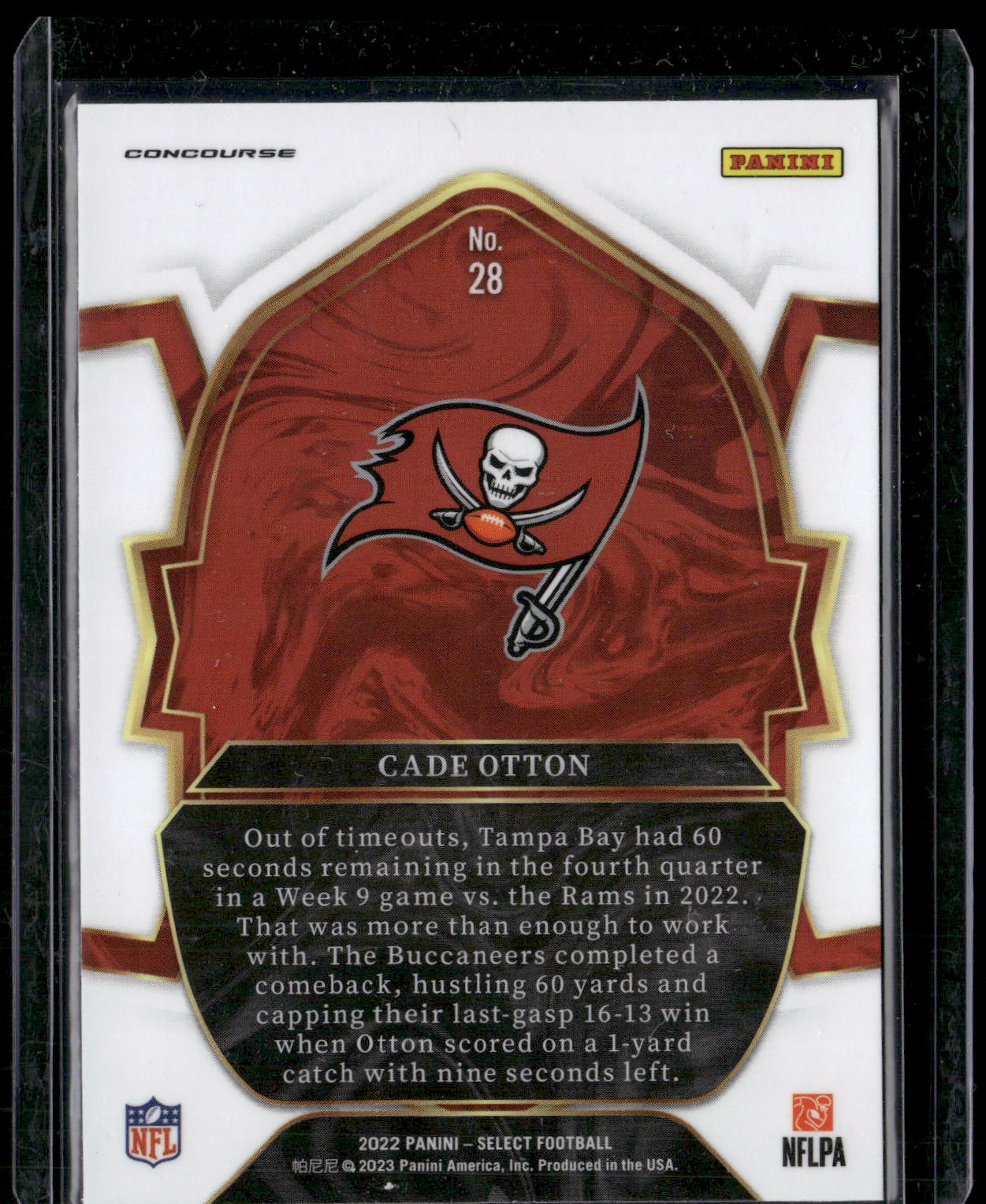 2022 Panini Select #28 Cade Otton