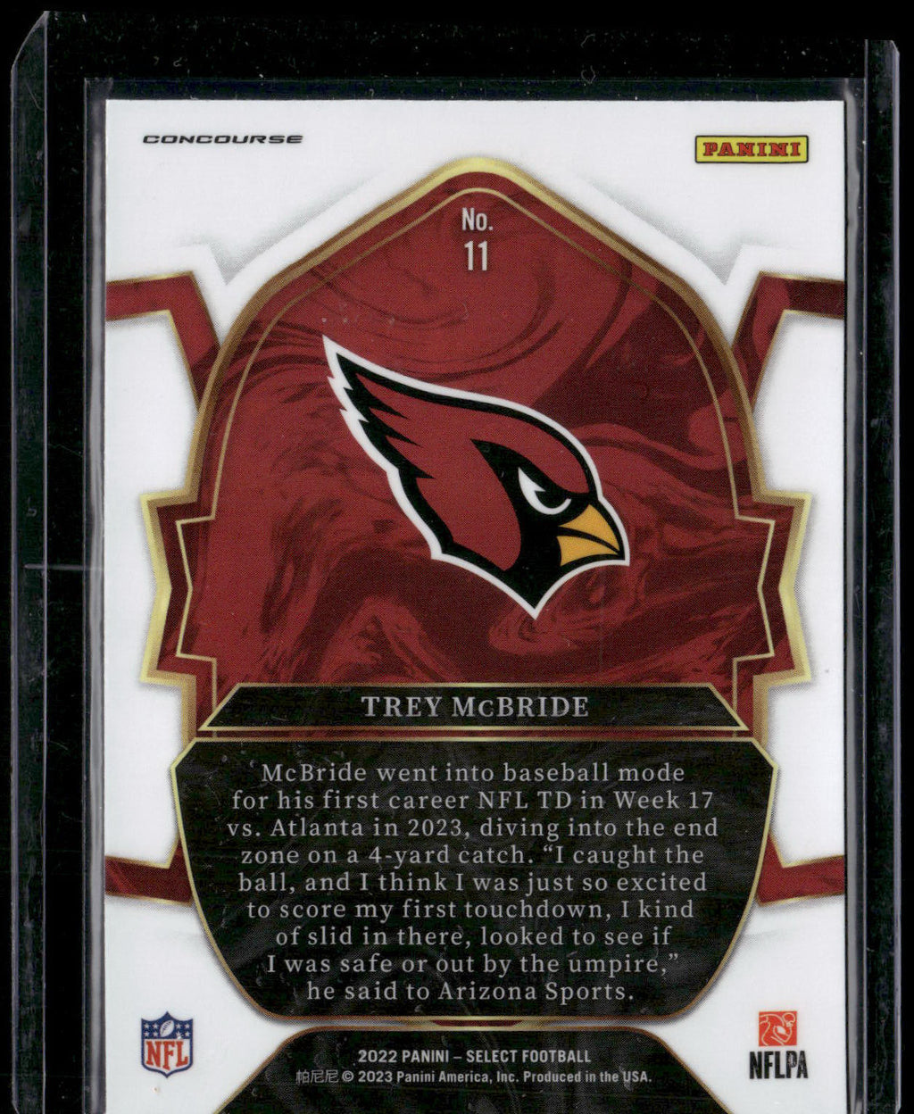 2022 Panini Select #11 Trey McBride