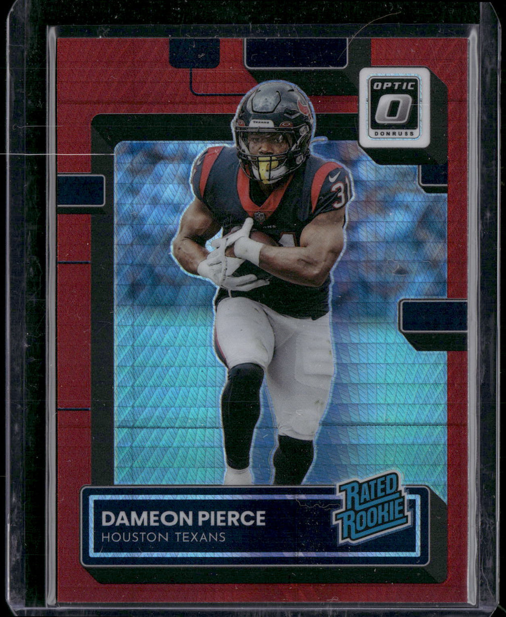 2022 Donruss Optic #240 Dameon Pierce Red Hyper