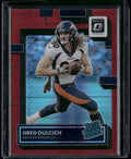 2022 Donruss Optic #288 Greg Dulcich Red Hyper