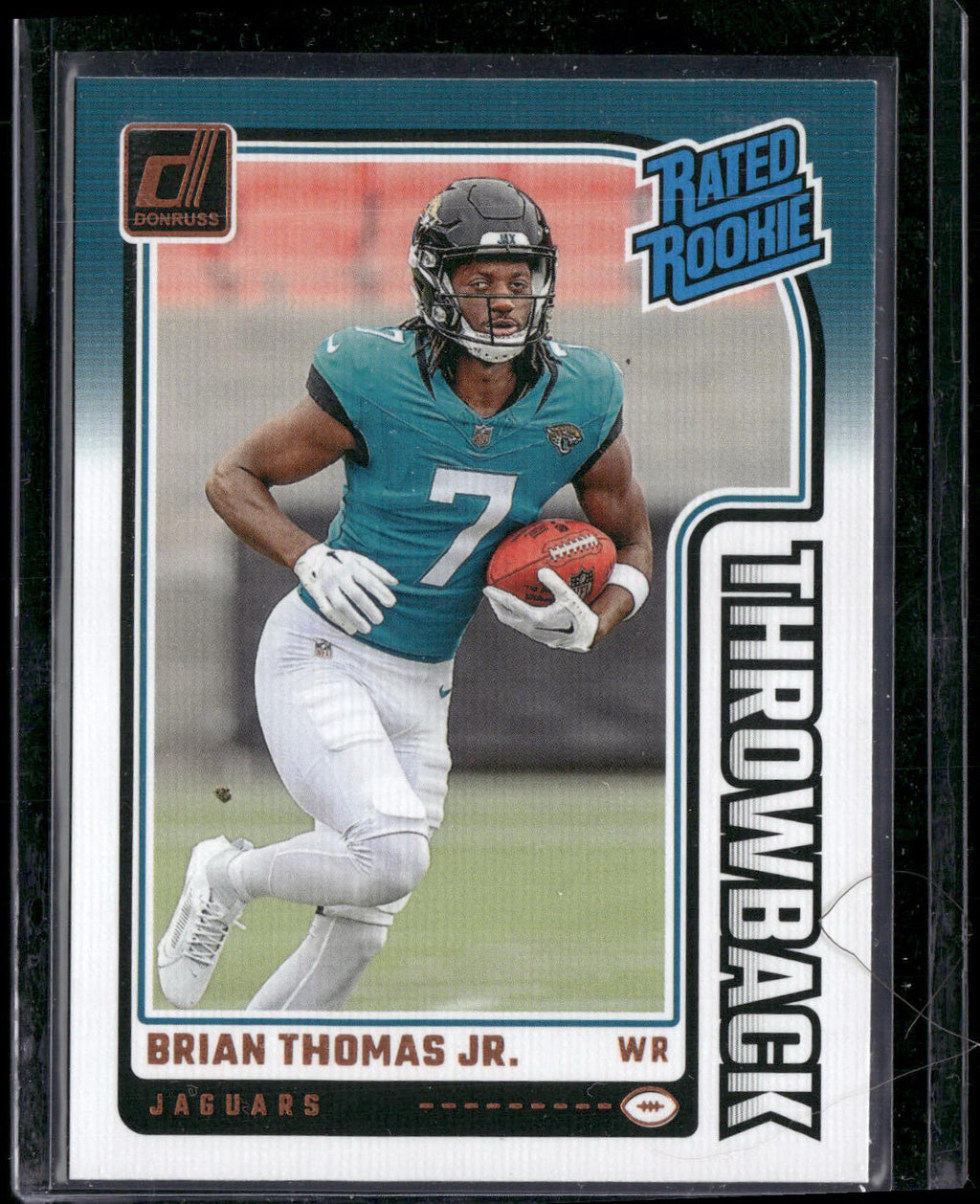 2024 Donruss #7 Brian Thomas Jr. Rated Rookies Throwback