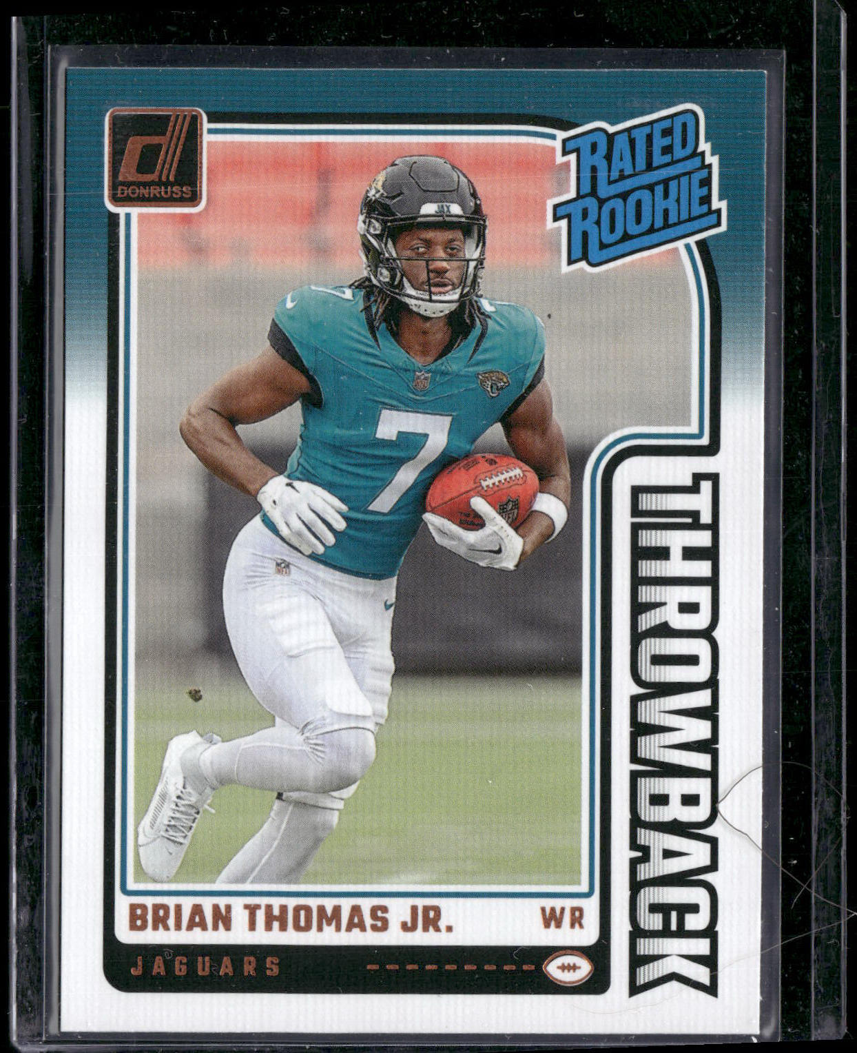 2024 Donruss #7 Brian Thomas Jr. Rated Rookies Throwback