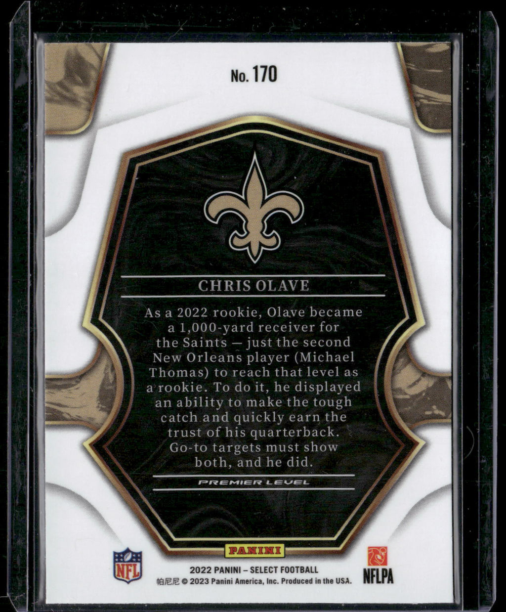2022 Panini Select #170 Chris Olave