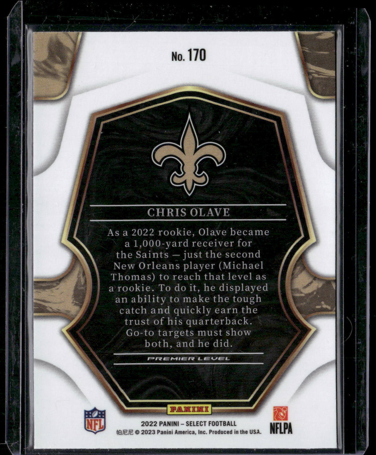 2022 Panini Select #170 Chris Olave