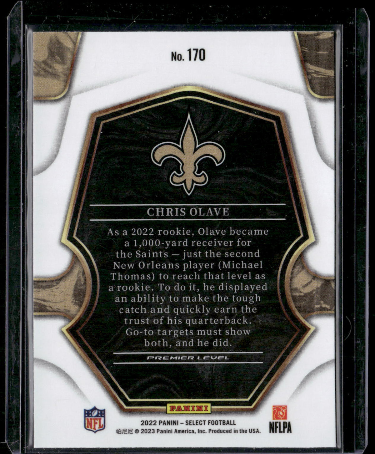 2022 Panini Select #170 Chris Olave