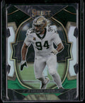 2022 Panini Select #31 Cameron Jordan Black and Green Prizm Die Cut