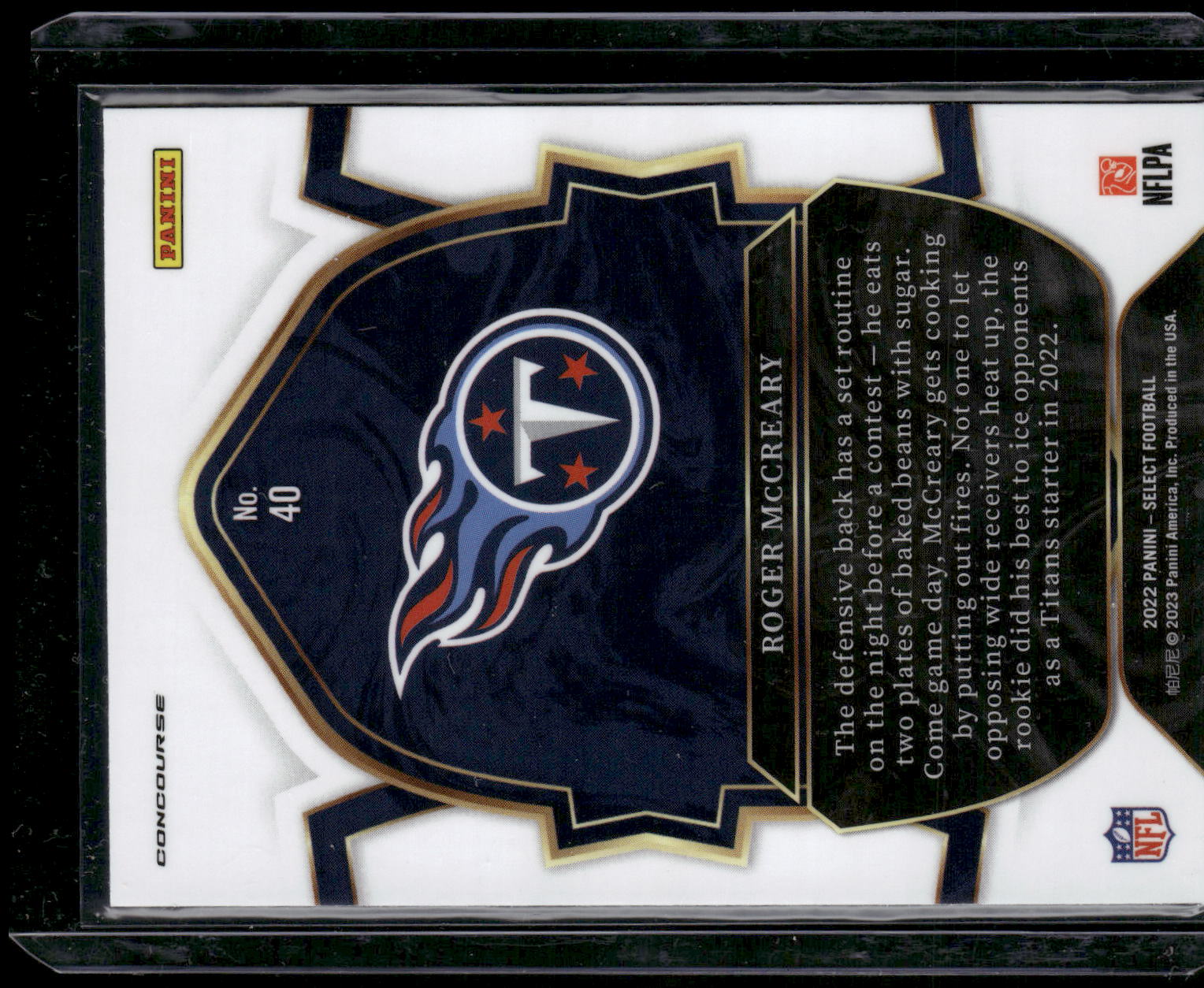 2022 Panini Select #40 Roger McCreary