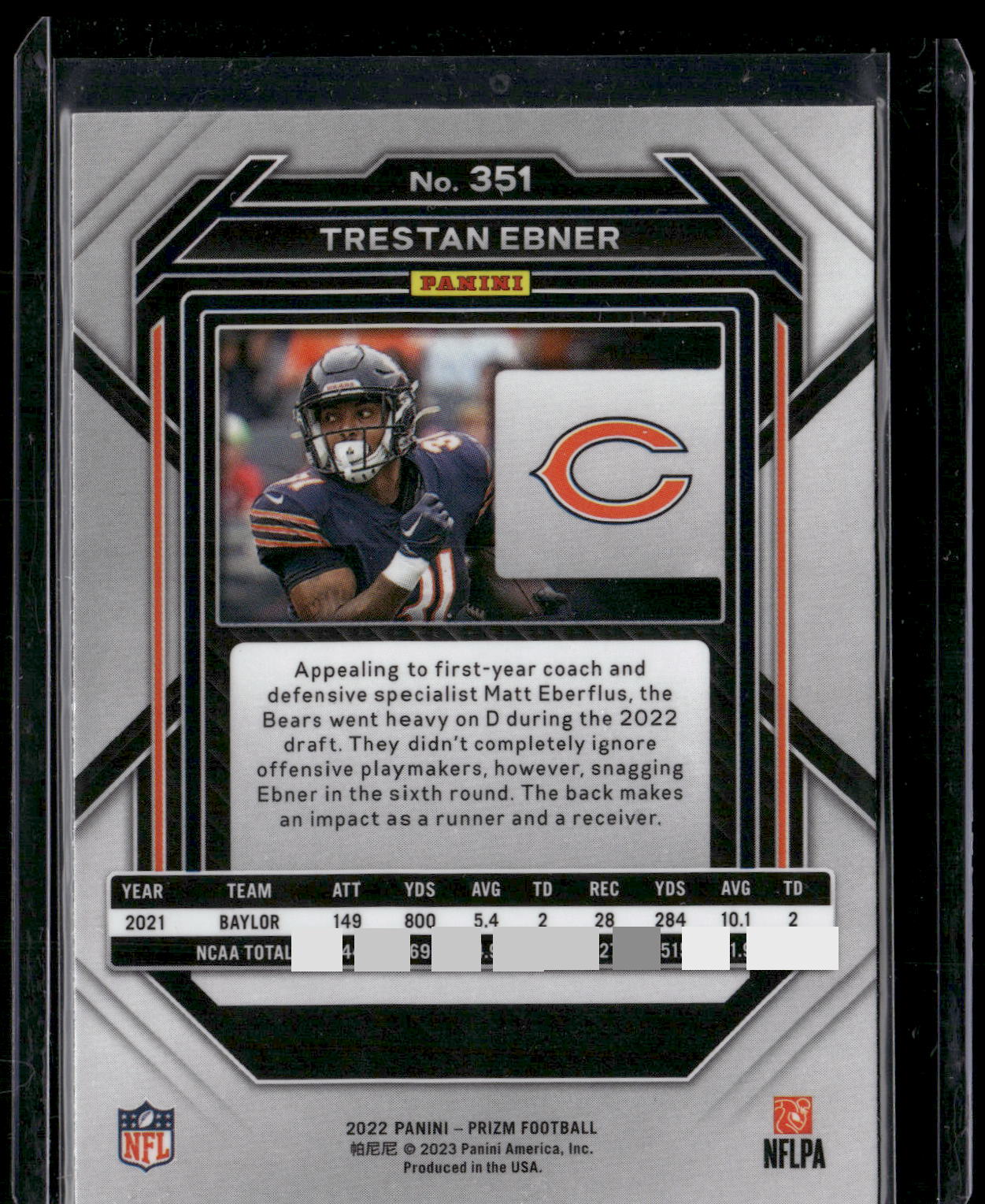 2022 Panini Prizm #351 Trestan Ebner
