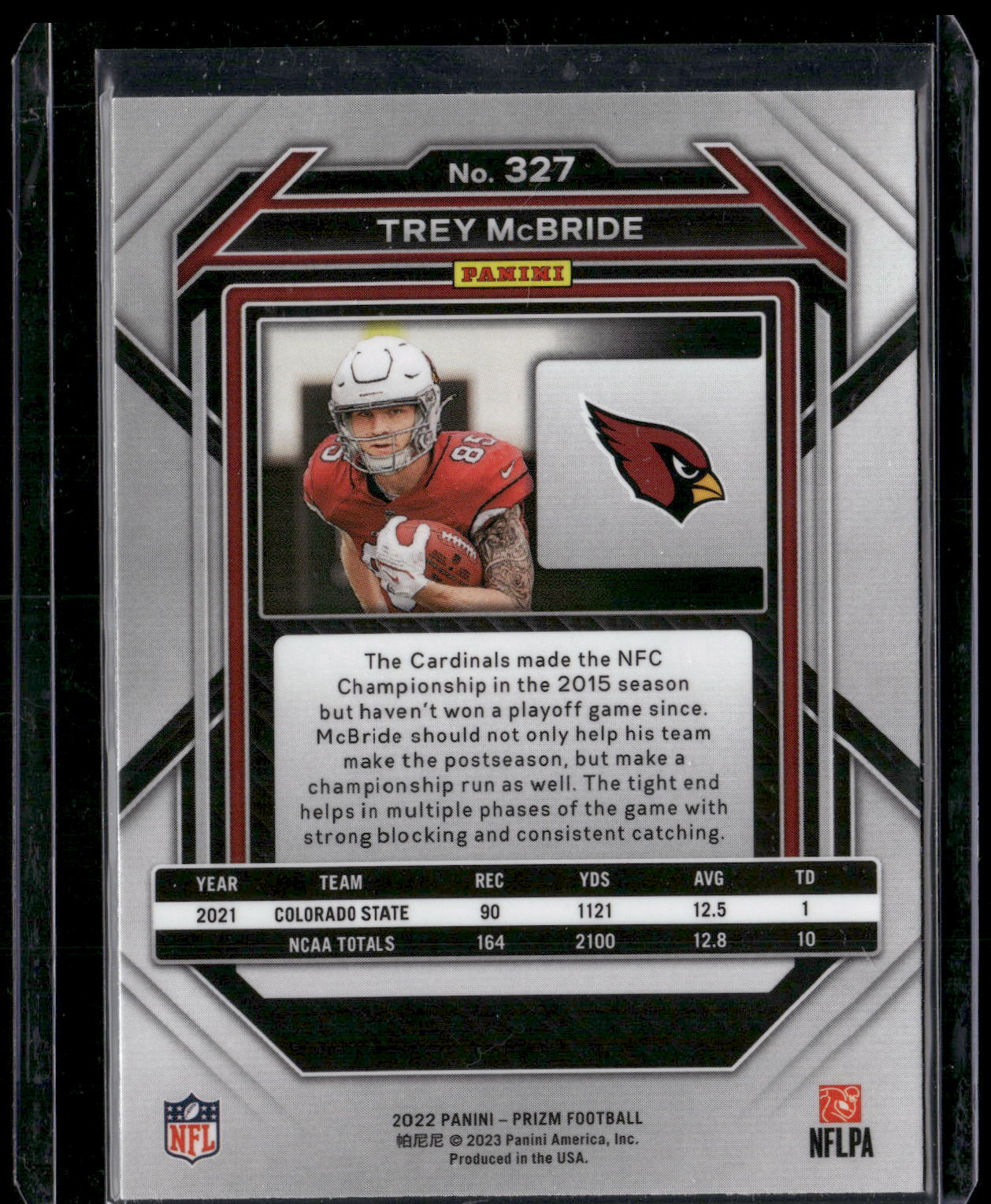 2022 Panini Prizm #327 Trey McBride