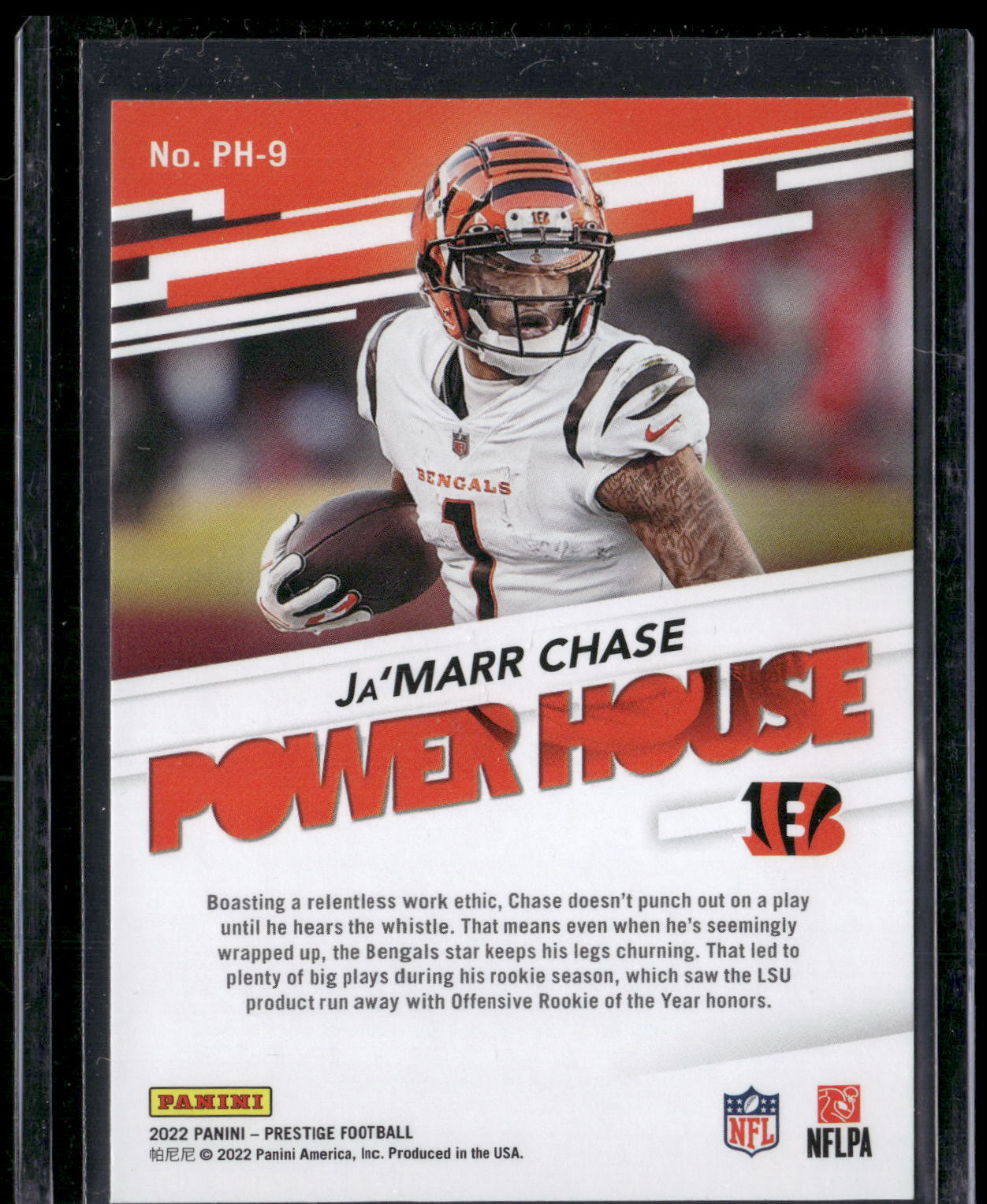 2022 Panini Prestige #PH-9 Ja'Marr Chase Power House