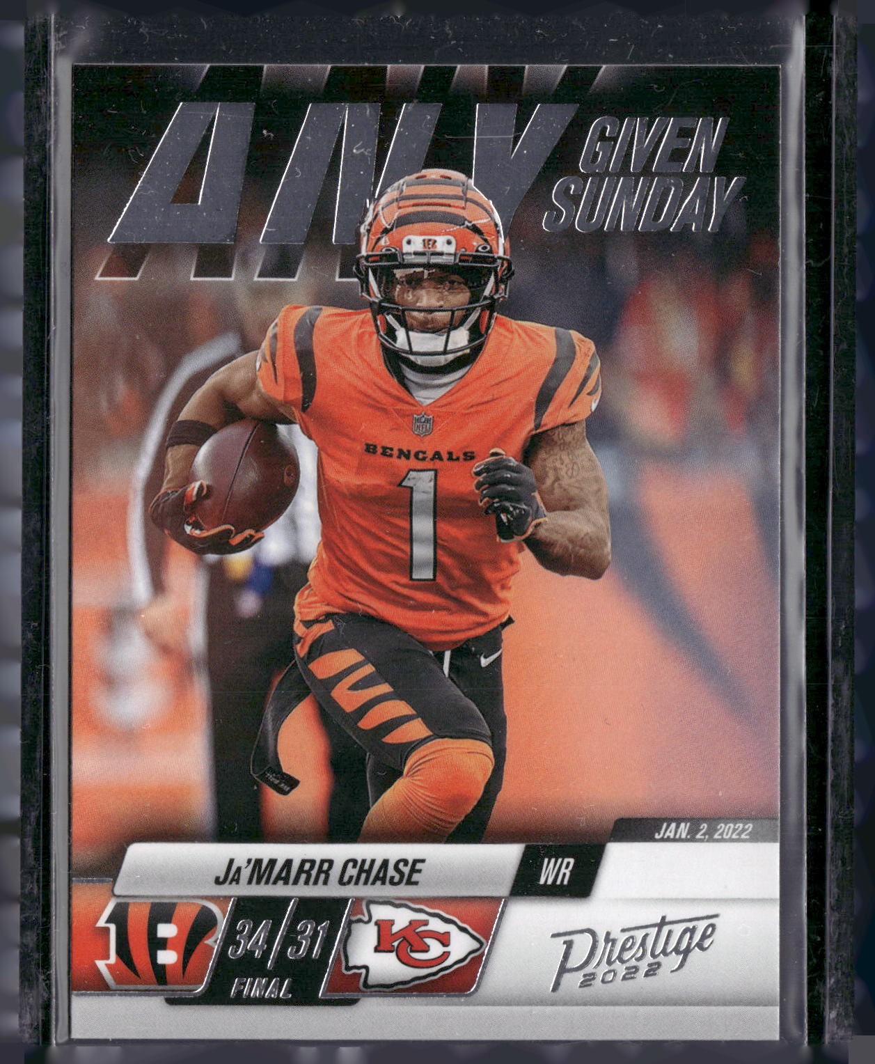 2022 Panini Prestige #15 Ja'Marr Chase Any Given Sunday