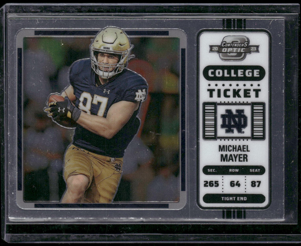 2023 Panini Chronicles Draft Picks #13 Michael Mayer Contenders Optic