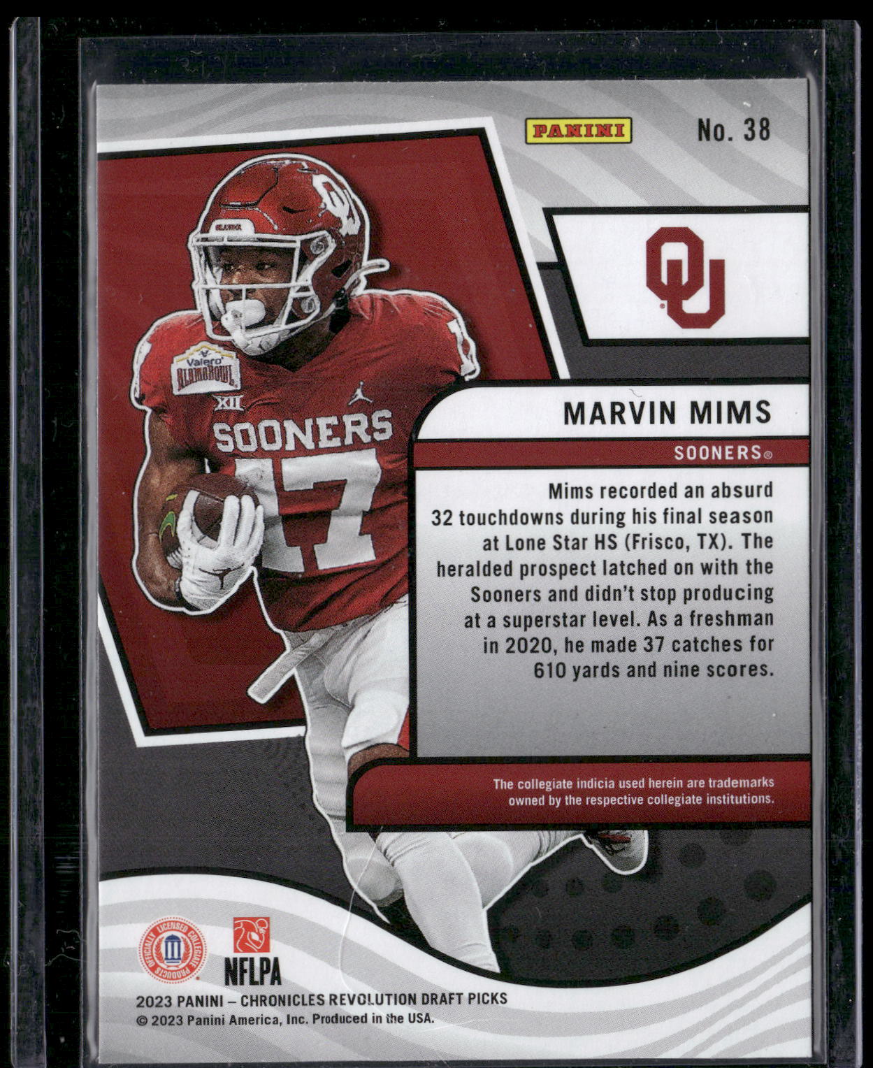 2023 Panini Chronicles Draft Picks #38 Marvin Mims Revolution