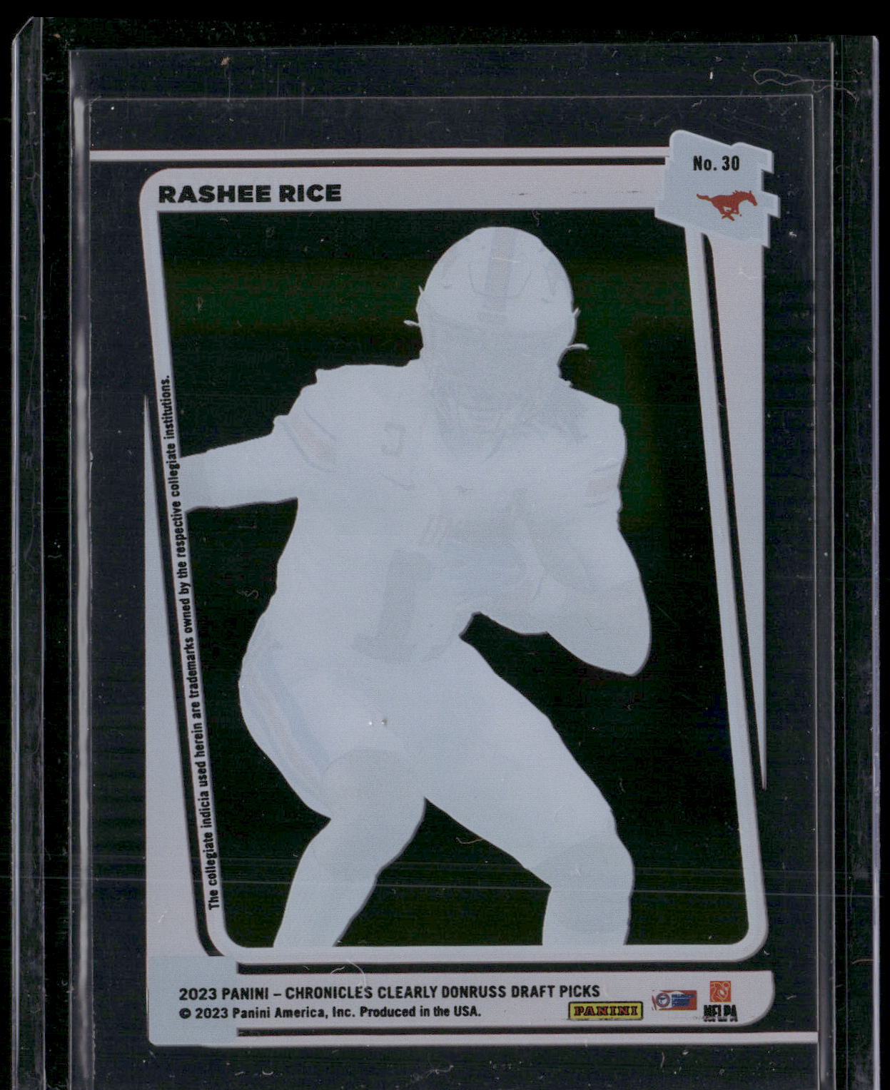 2023 Panini Chronicles Draft Picks #30 Rashee Rice Clearly Donruss